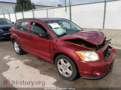 2008 Dodge CALIBER SXT, red — VIN 1B3HB48B88D658794, IAAI