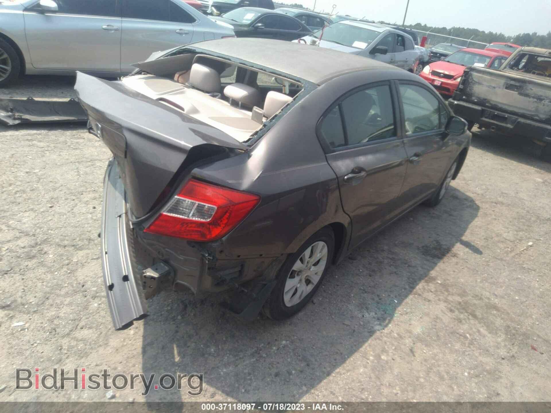 2012 HONDA CIVIC - VIN: 2HGFB2F55CH537659 - Фото 4