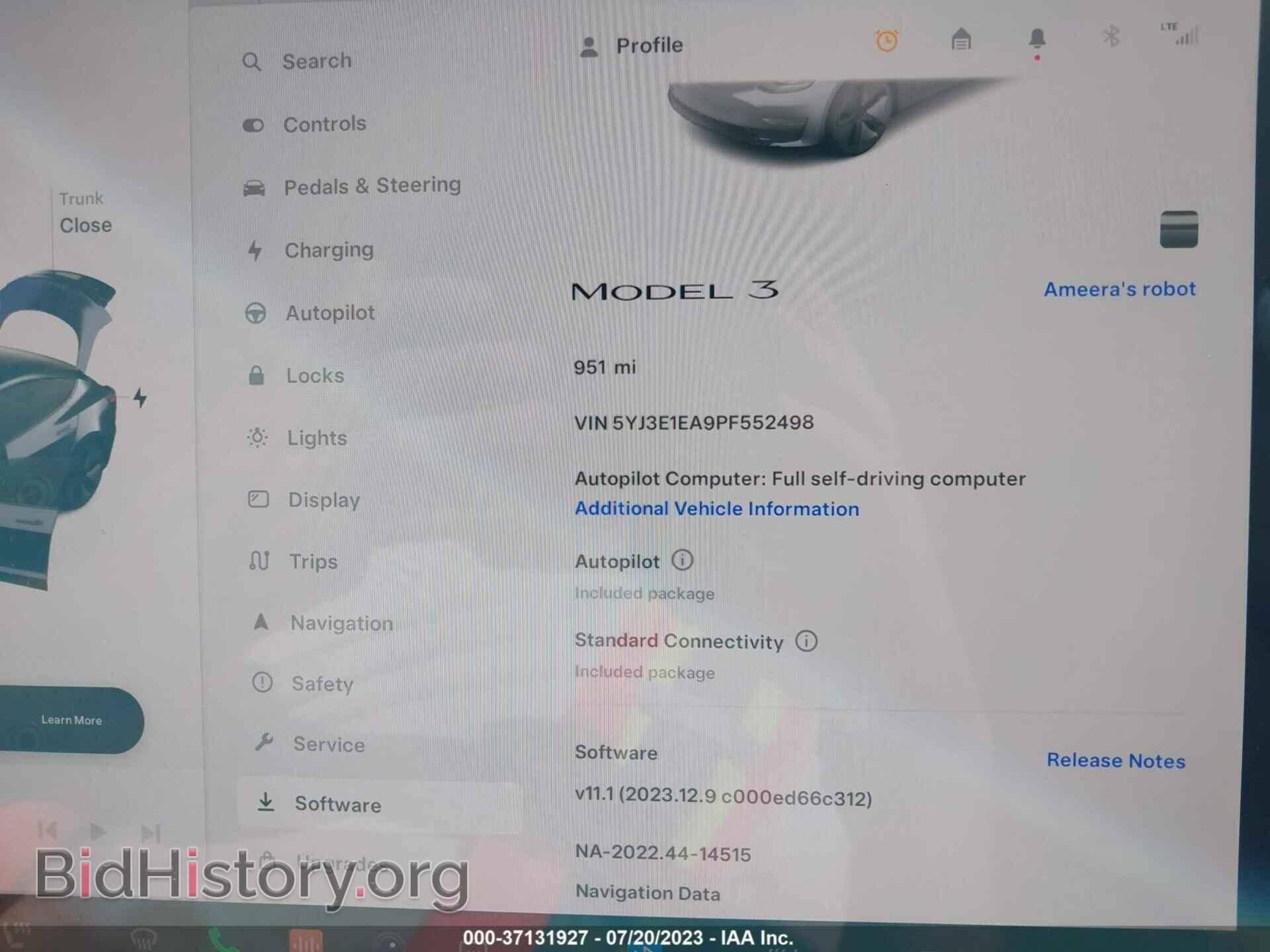 2023 TESLA MODEL 3 - VIN: 5YJ3E1EA9PF552498 - Фото 15