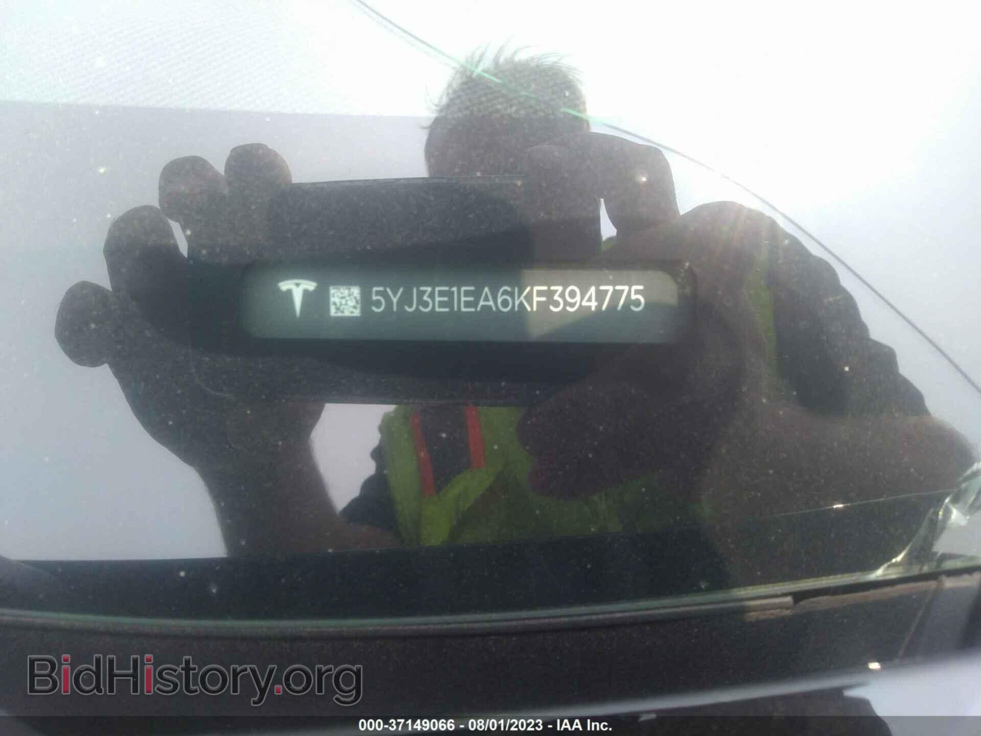 2019 TESLA MODEL 3 - VIN: 5YJ3E1EA6KF394775 - Фото 9