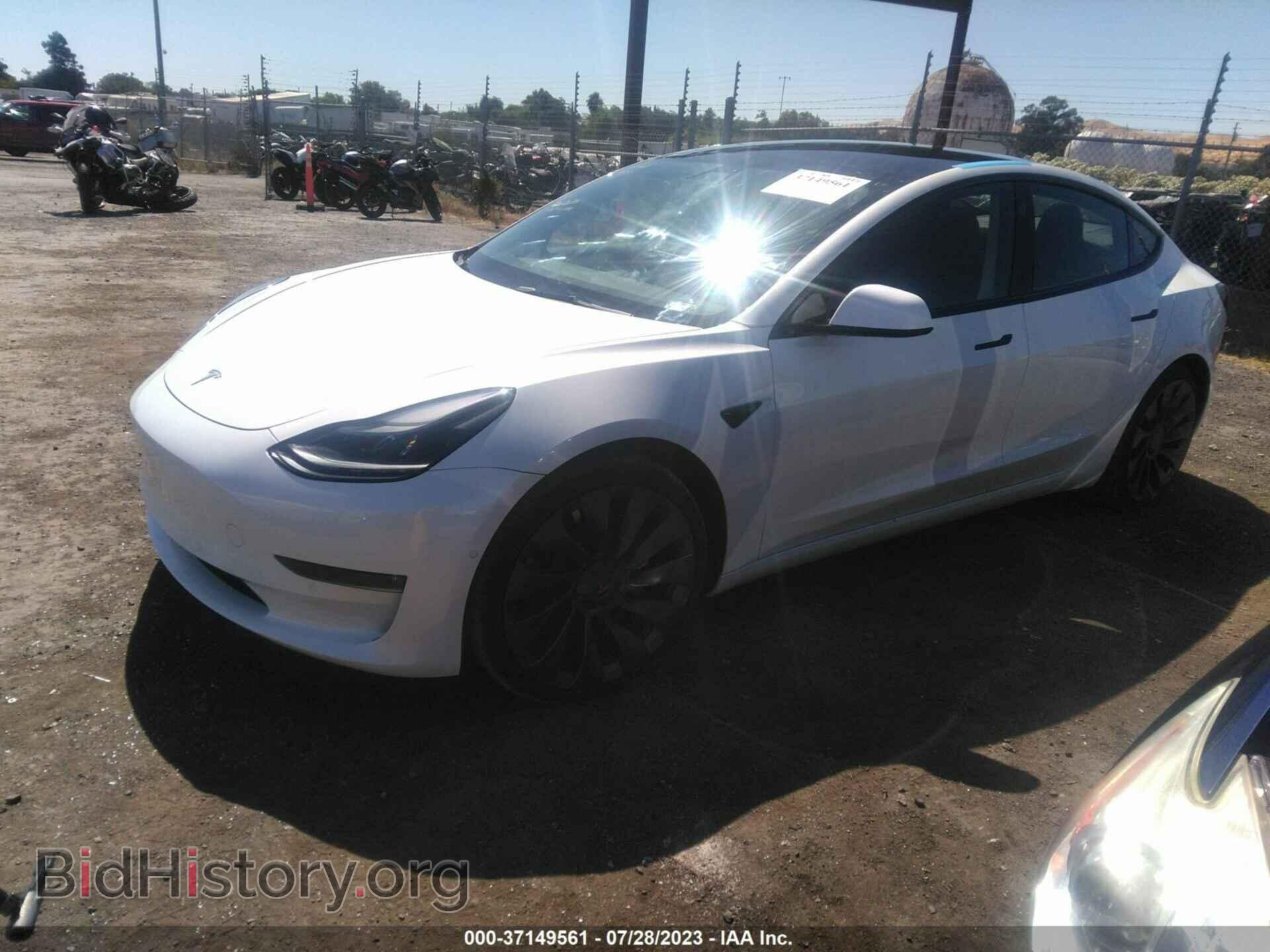2022 TESLA MODEL 3 - VIN: 5YJ3E1EC7NF130910 - Фото 2