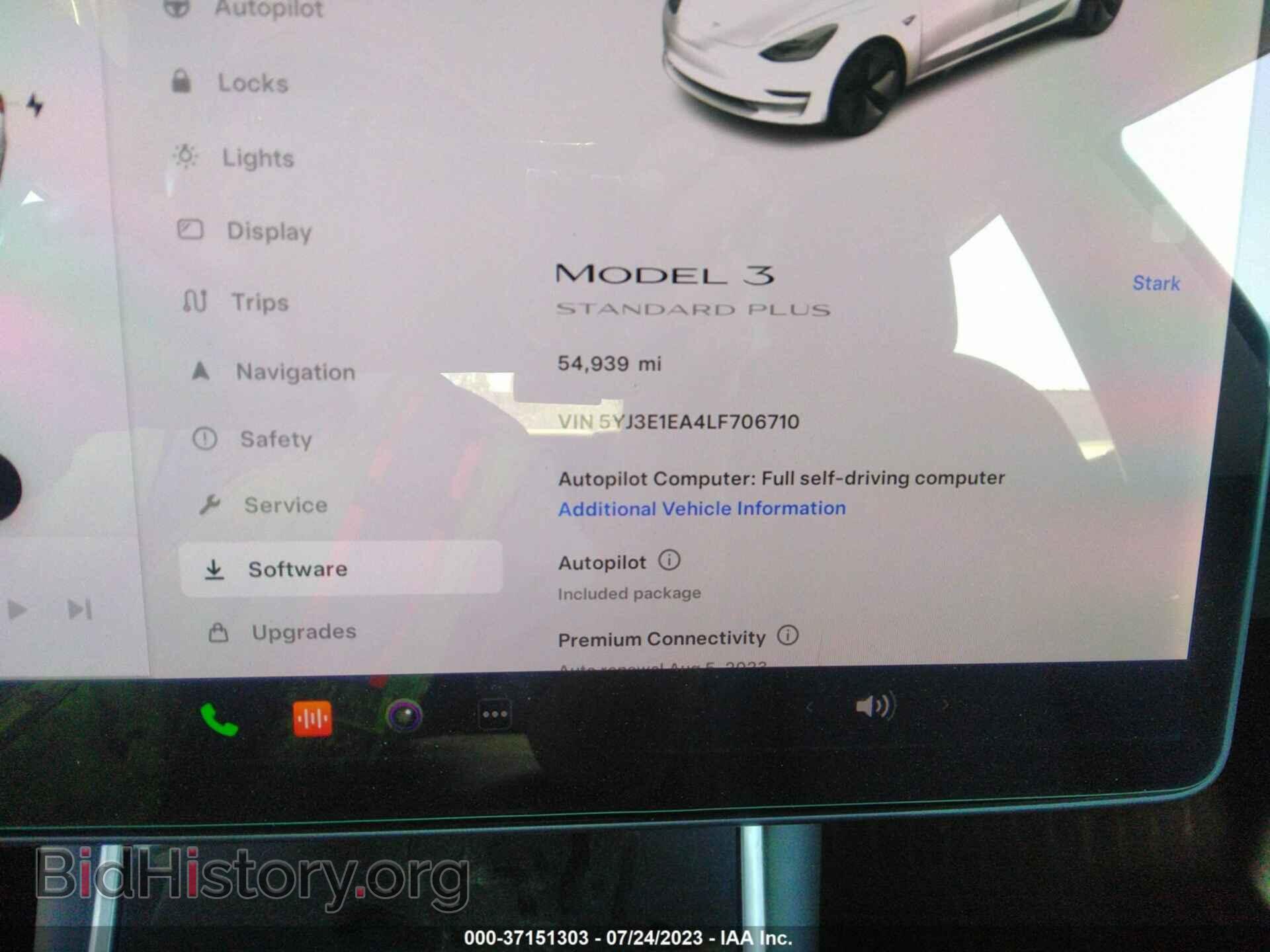 2020 TESLA MODEL 3 - VIN: 5YJ3E1EA4LF706710 - Фото 7