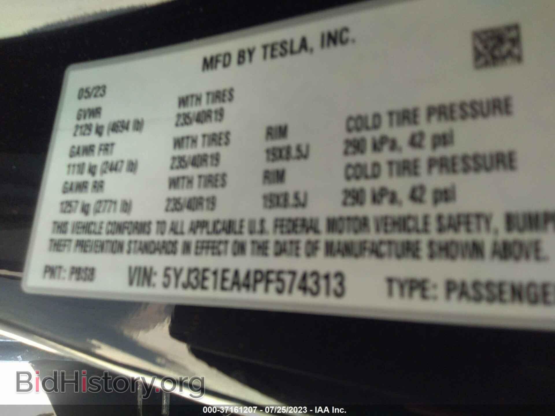 2023 TESLA MODEL 3 - VIN: 5YJ3E1EA4PF574313 - Photo 9