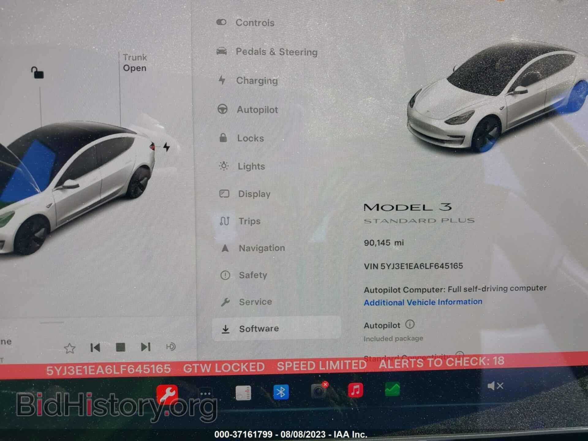 2020 TESLA MODEL 3 - VIN: 5YJ3E1EA6LF645165 - Фото 7