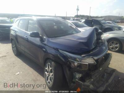 2021 Kia SELTOS EX, blue — VIN KNDERCAA2M7098210, IAAI