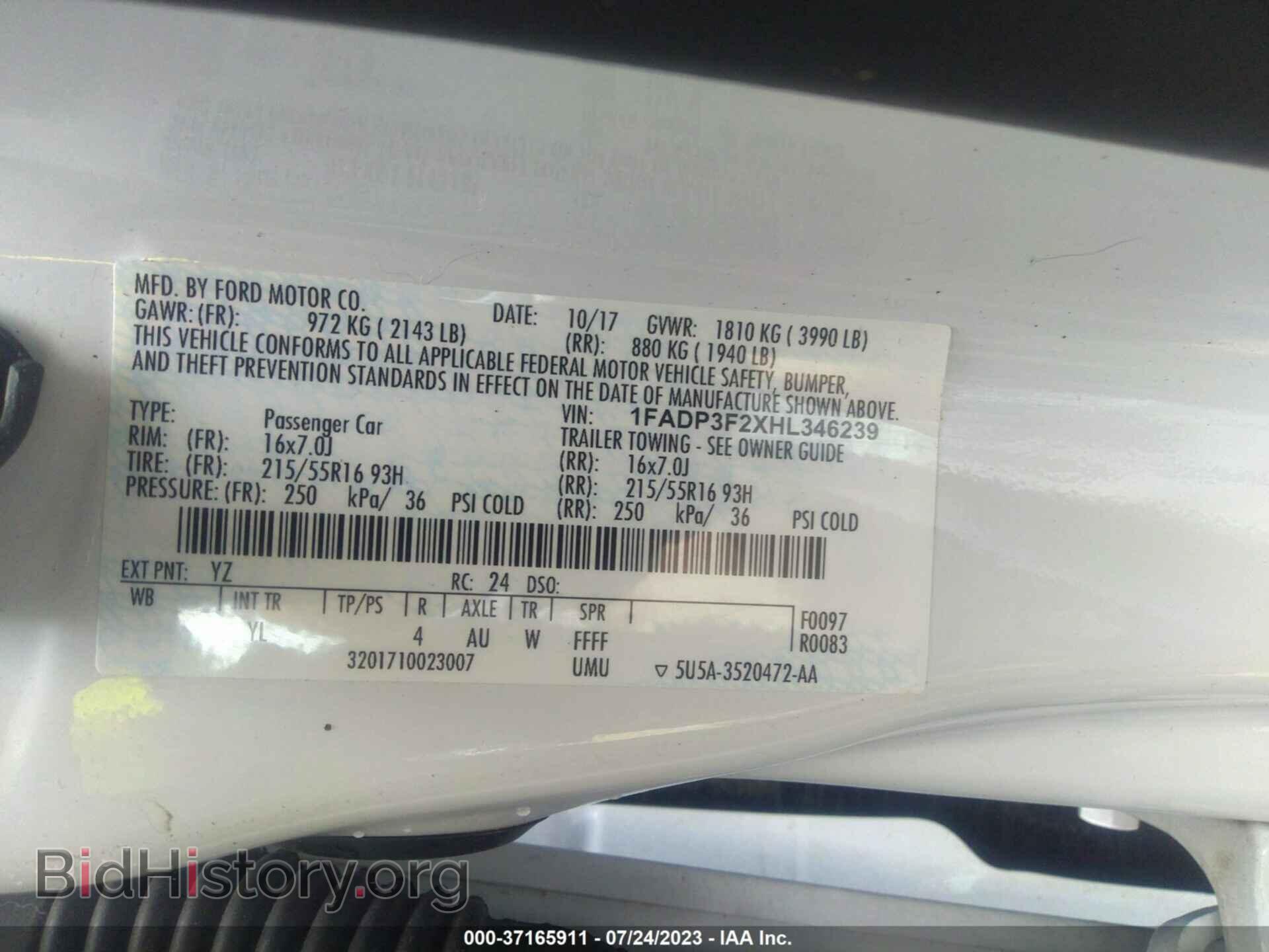 2017 FORD FOCUS - VIN: 1FADP3F2XHL346239 - Photo 9