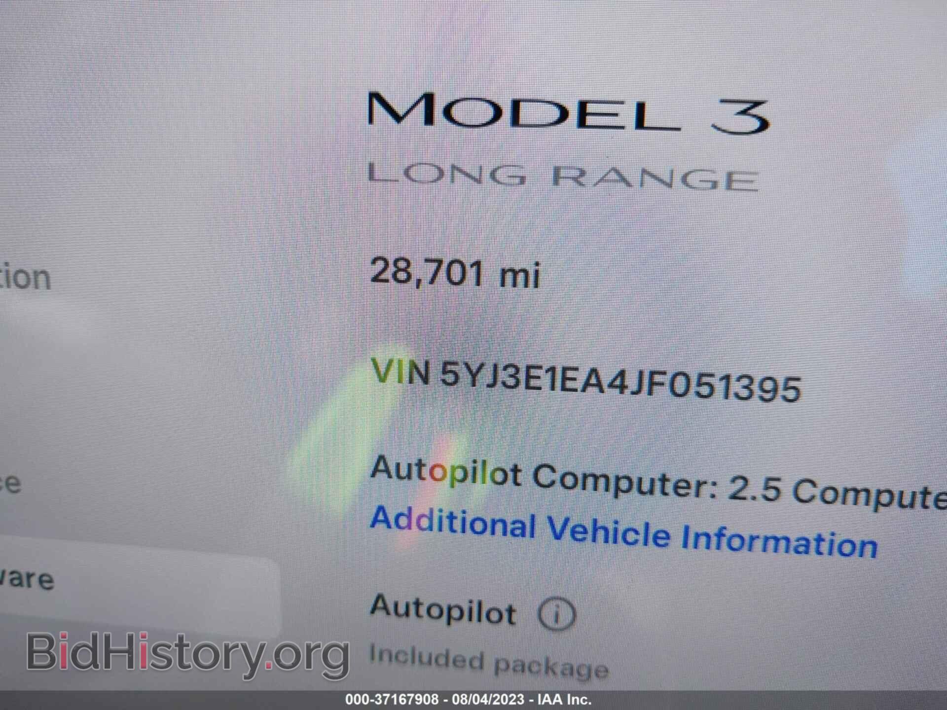 2018 TESLA MODEL 3 - VIN: 5YJ3E1EA4JF051395 - Photo 7