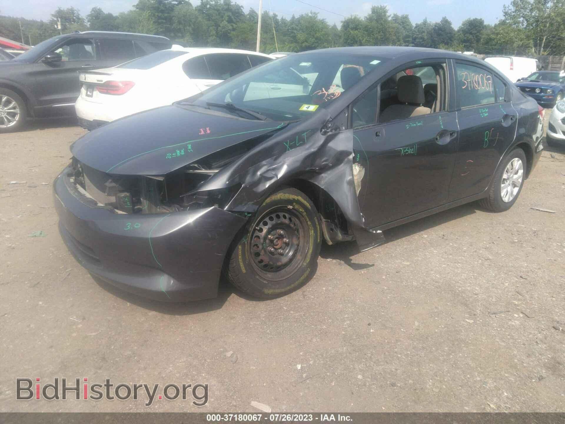 2012 HONDA CIVIC - VIN: 19XFB2F5XCE327018 - Photo 2