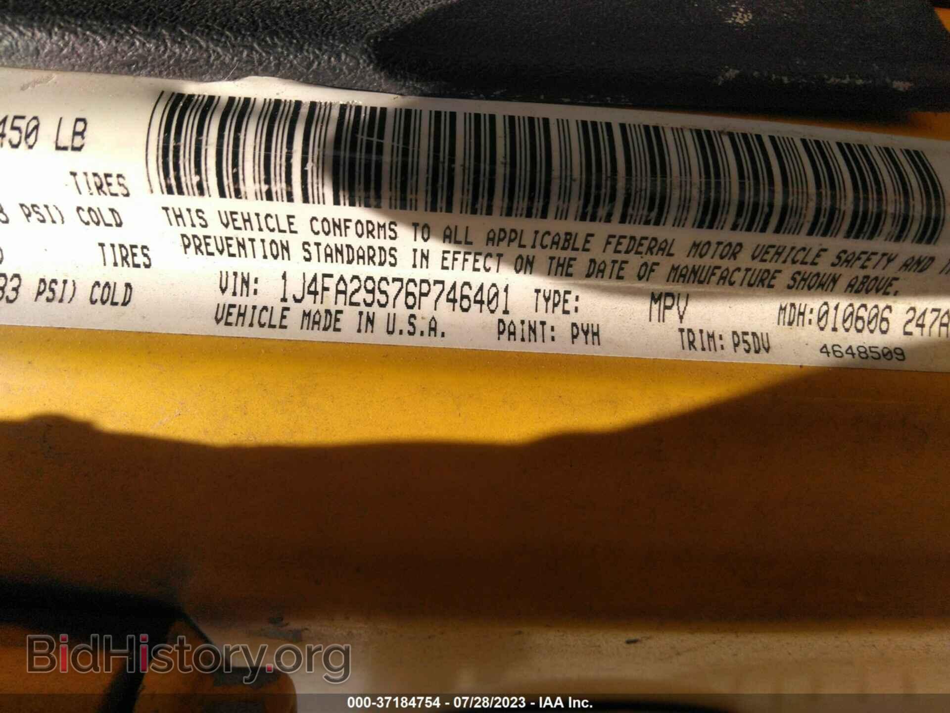 2006 JEEP WRANGLER - VIN: 1J4FA29S76P746401 - Фото 9