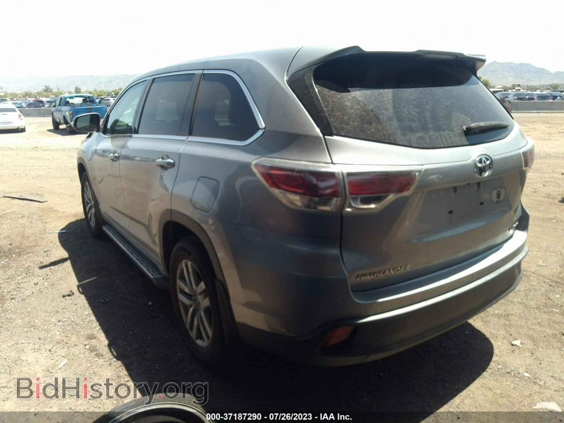 2015 TOYOTA HIGHLANDER - VIN: 5TDBKRFH2FS078435 - Фото 3