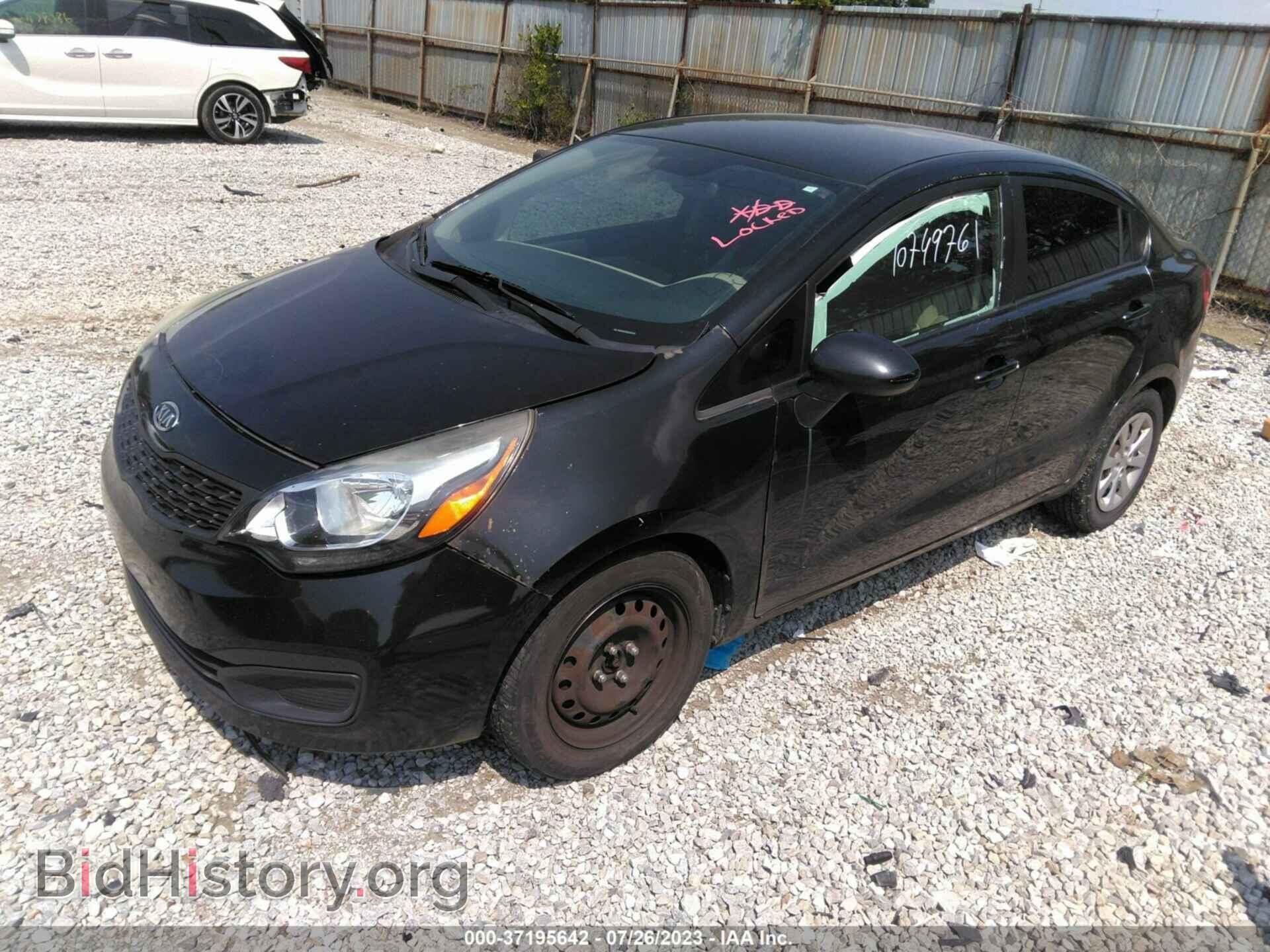 2013 KIA RIO - VIN: KNADM4A38D6163498 - Фото 2