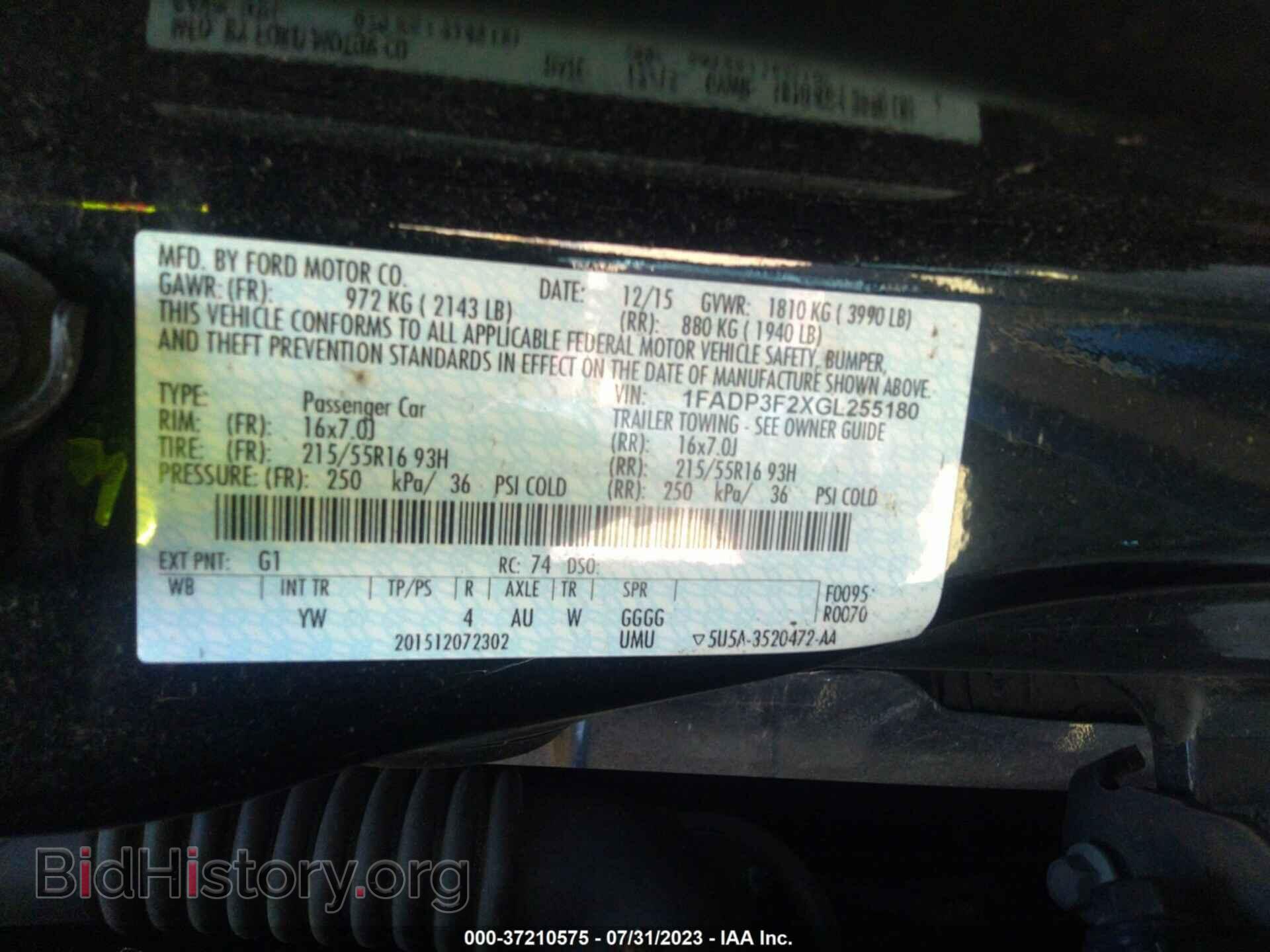2016 FORD FOCUS - VIN: 1FADP3F2XGL255180 - Photo 9