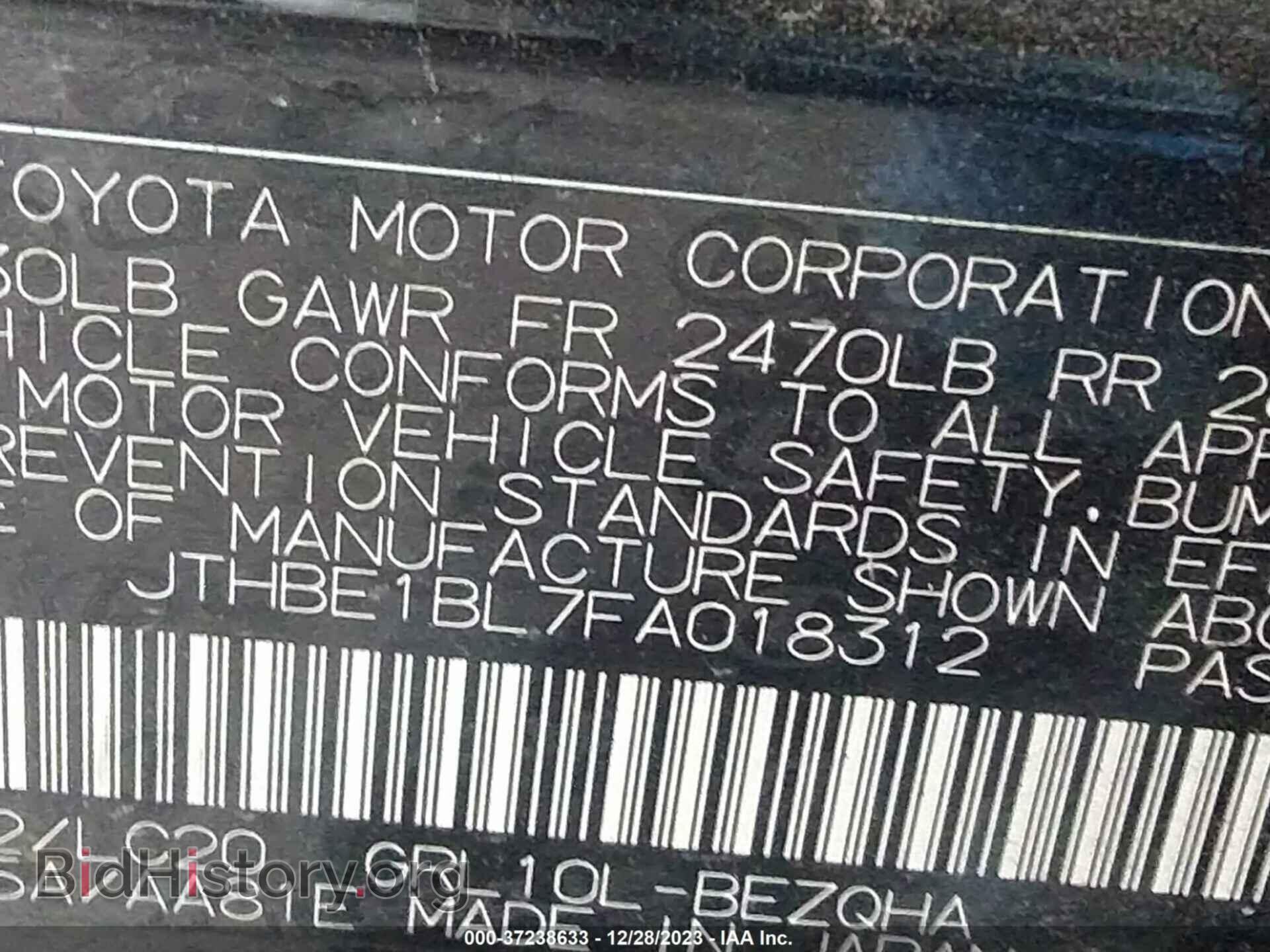 2015 LEXUS GS 350 - VIN: JTHBE1BL7FA018312 - Фото 9