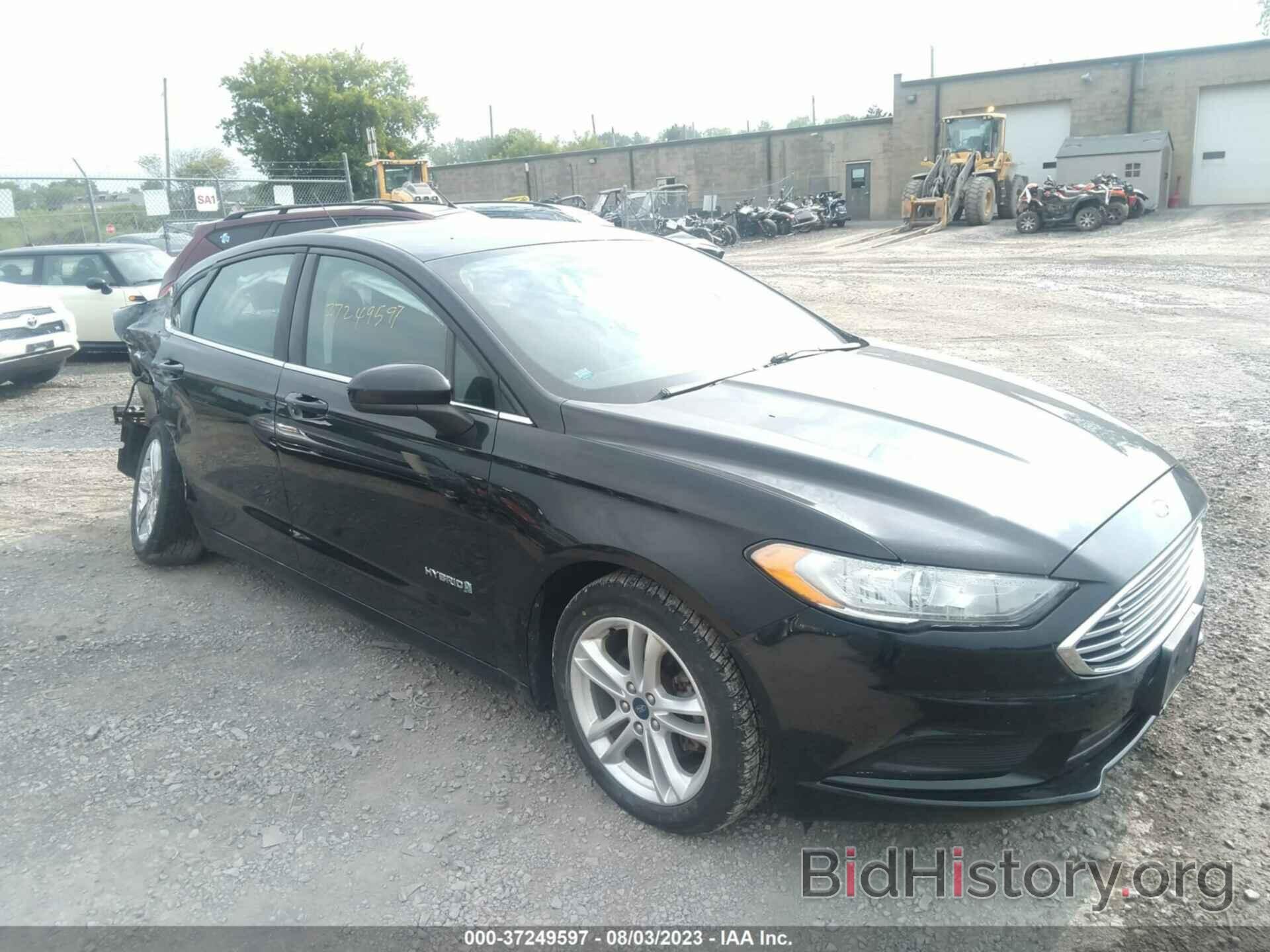 Photo 3FA6P0LU9JR269383 - FORD FUSION HYBRID 2018