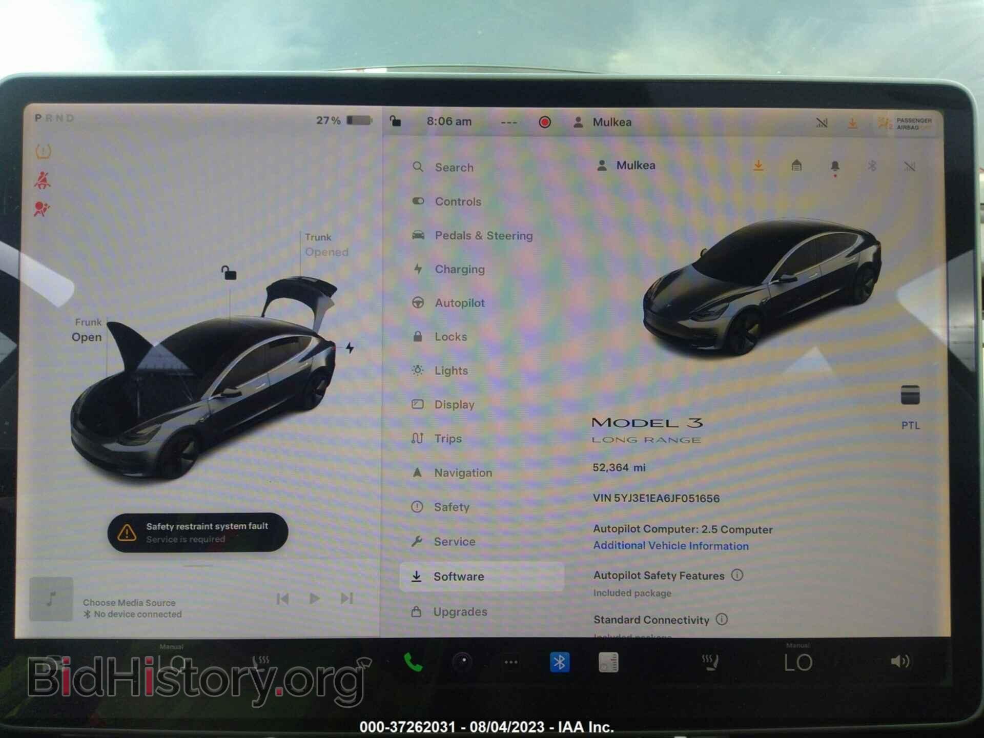 2018 TESLA MODEL 3 - VIN: 5YJ3E1EA6JF051656 - Фото 7
