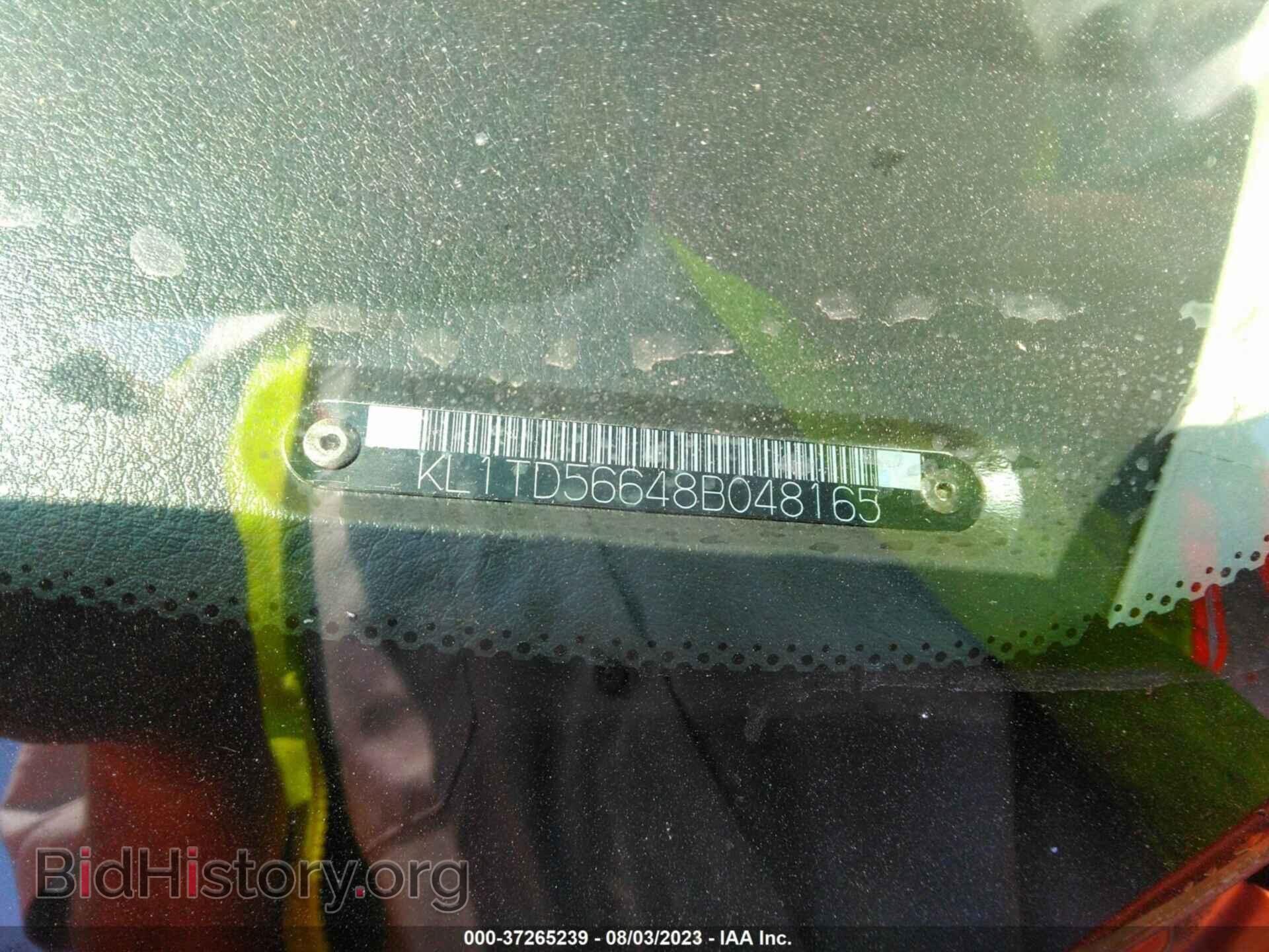 2008 CHEVROLET AVEO - VIN: KL1TD56648B048165 - Фото 9
