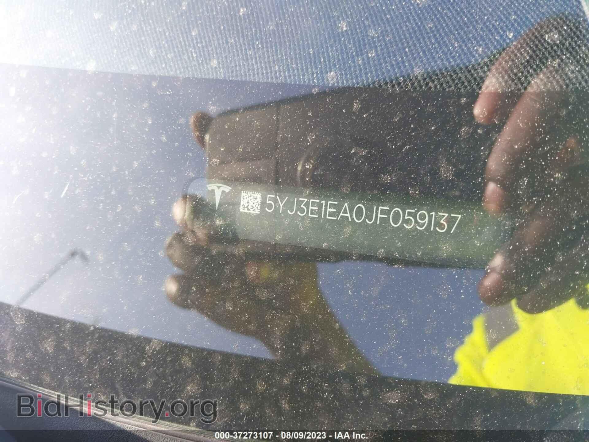 2018 TESLA MODEL 3 - VIN: 5YJ3E1EA0JF059137 - Фото 9