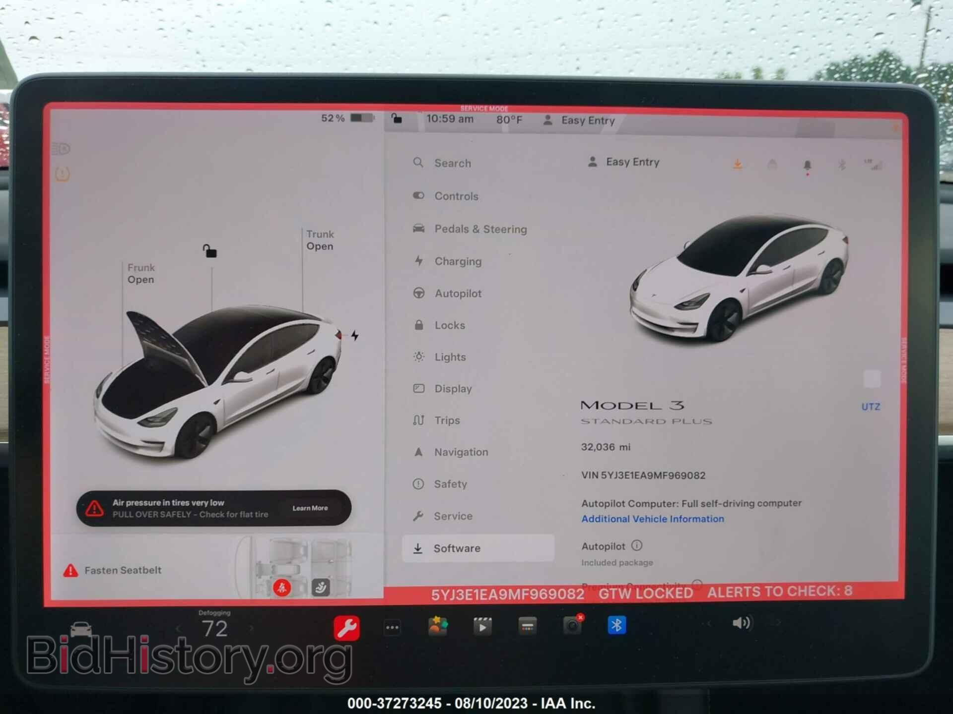 2021 TESLA MODEL 3 - VIN: 5YJ3E1EA9MF969082 - Фото 7