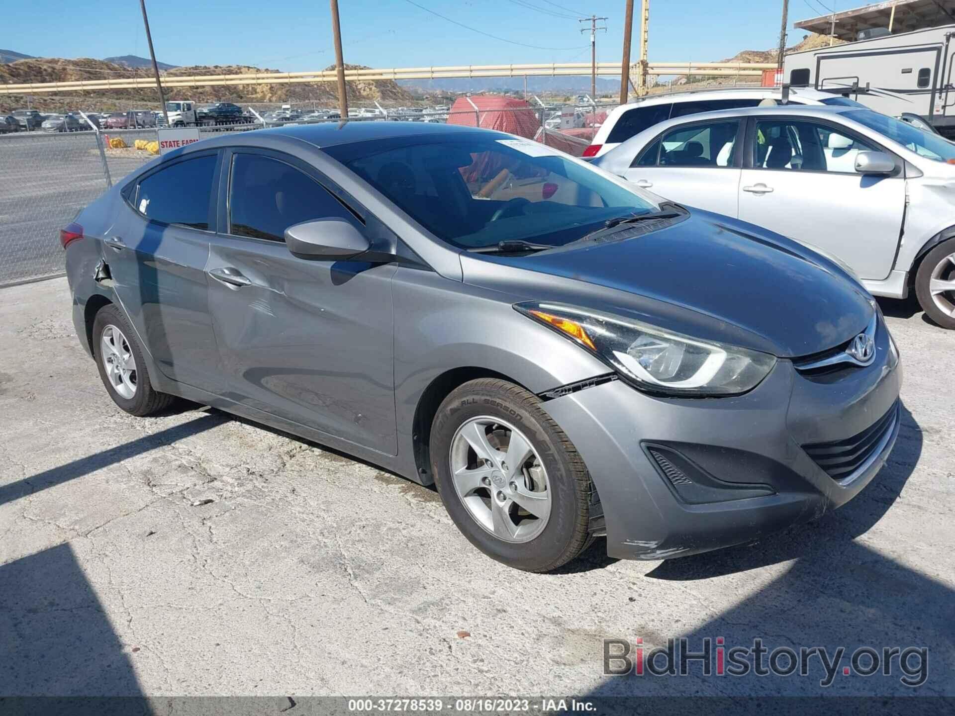 Photo 5NPDH4AEXEH482109 - HYUNDAI ELANTRA 2014