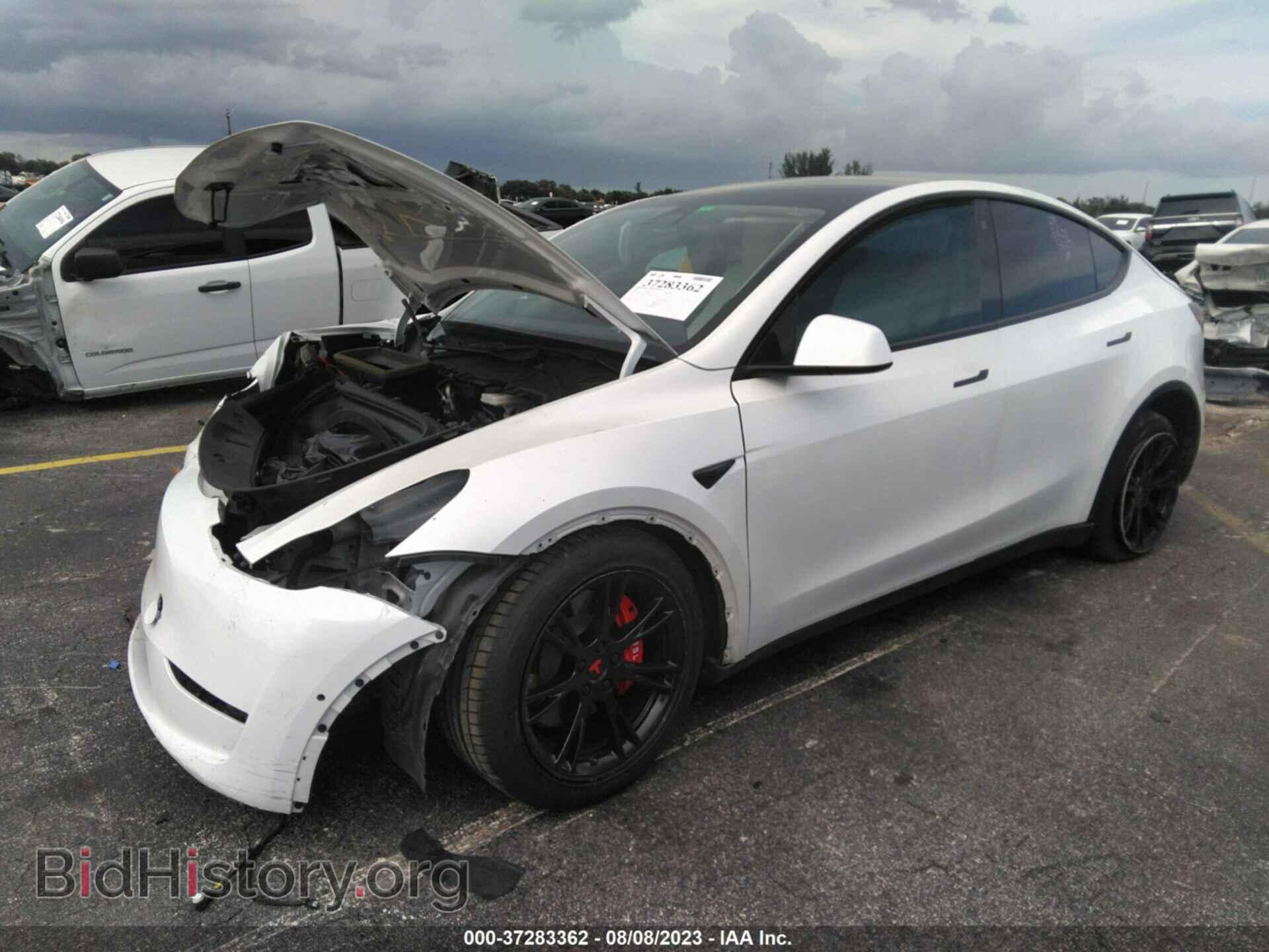 2021 TESLA MODEL Y - VIN: 5YJYGDED8MF103353 - Фото 2