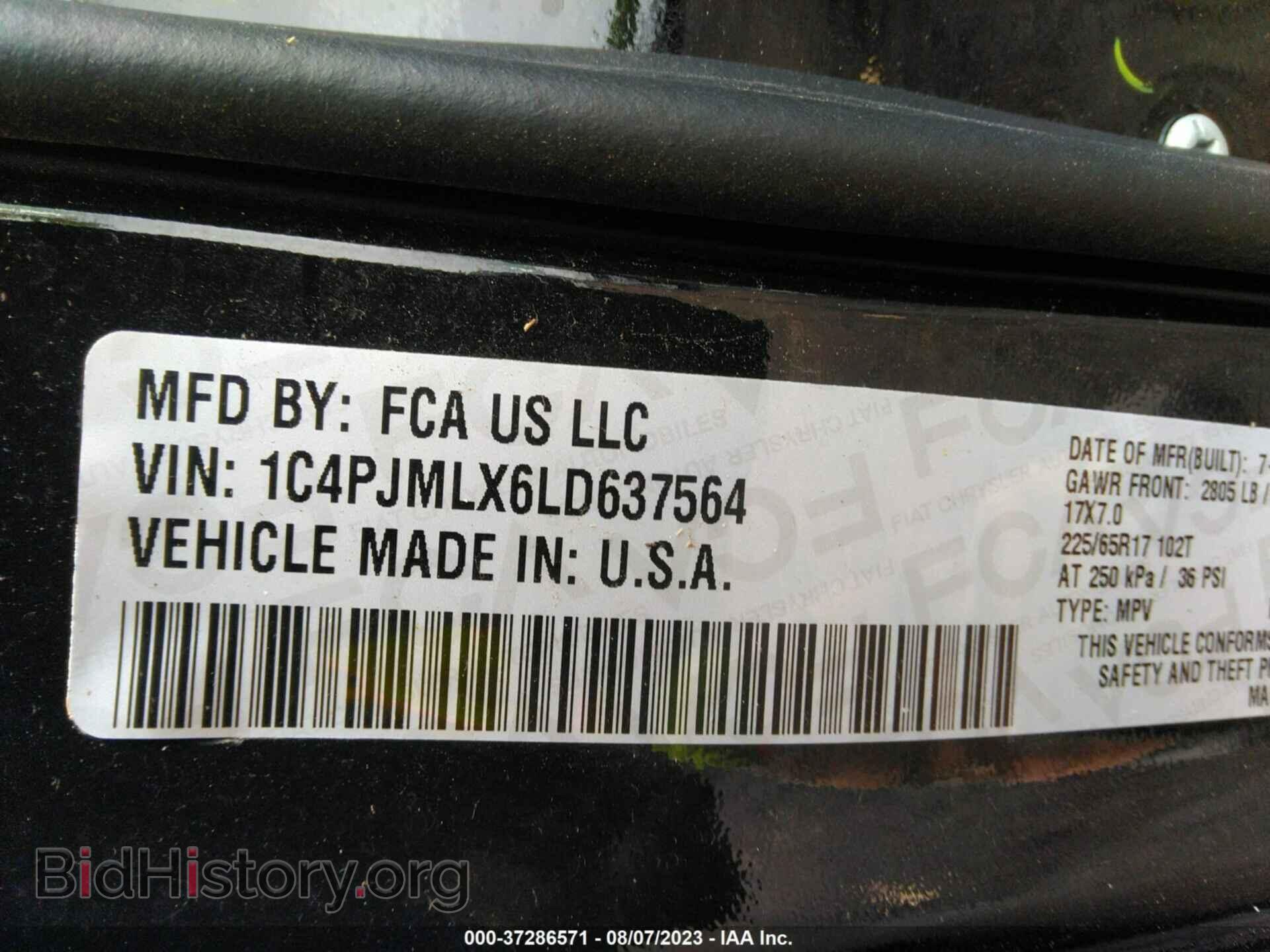 2020 JEEP CHEROKEE - VIN: 1C4PJMLX6LD637564 - Фото 9