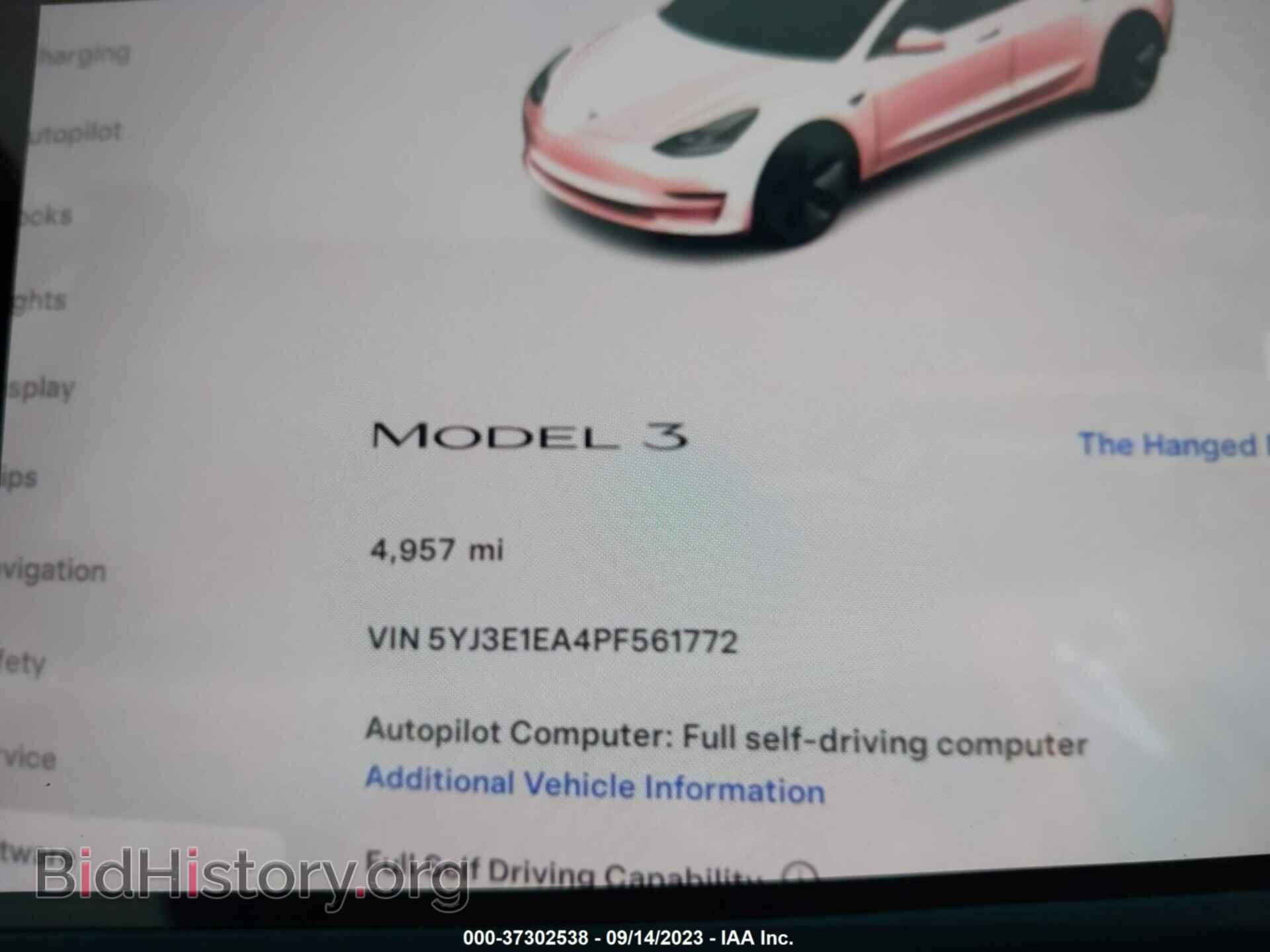 2023 TESLA MODEL 3 - VIN: 5YJ3E1EA4PF561772 - Фото 7