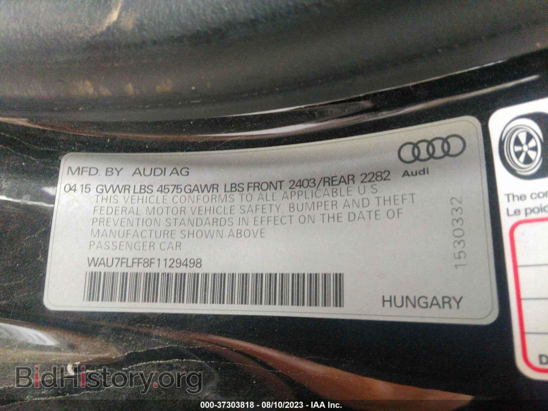 2015 AUDI A3 - VIN: WAU7FLFF8F1129498 - Фото 9