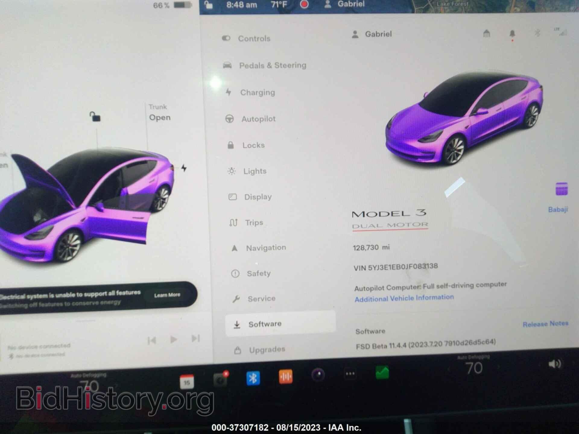 2018 TESLA MODEL 3 - VIN: 5YJ3E1EB0JF083138 - Фото 7