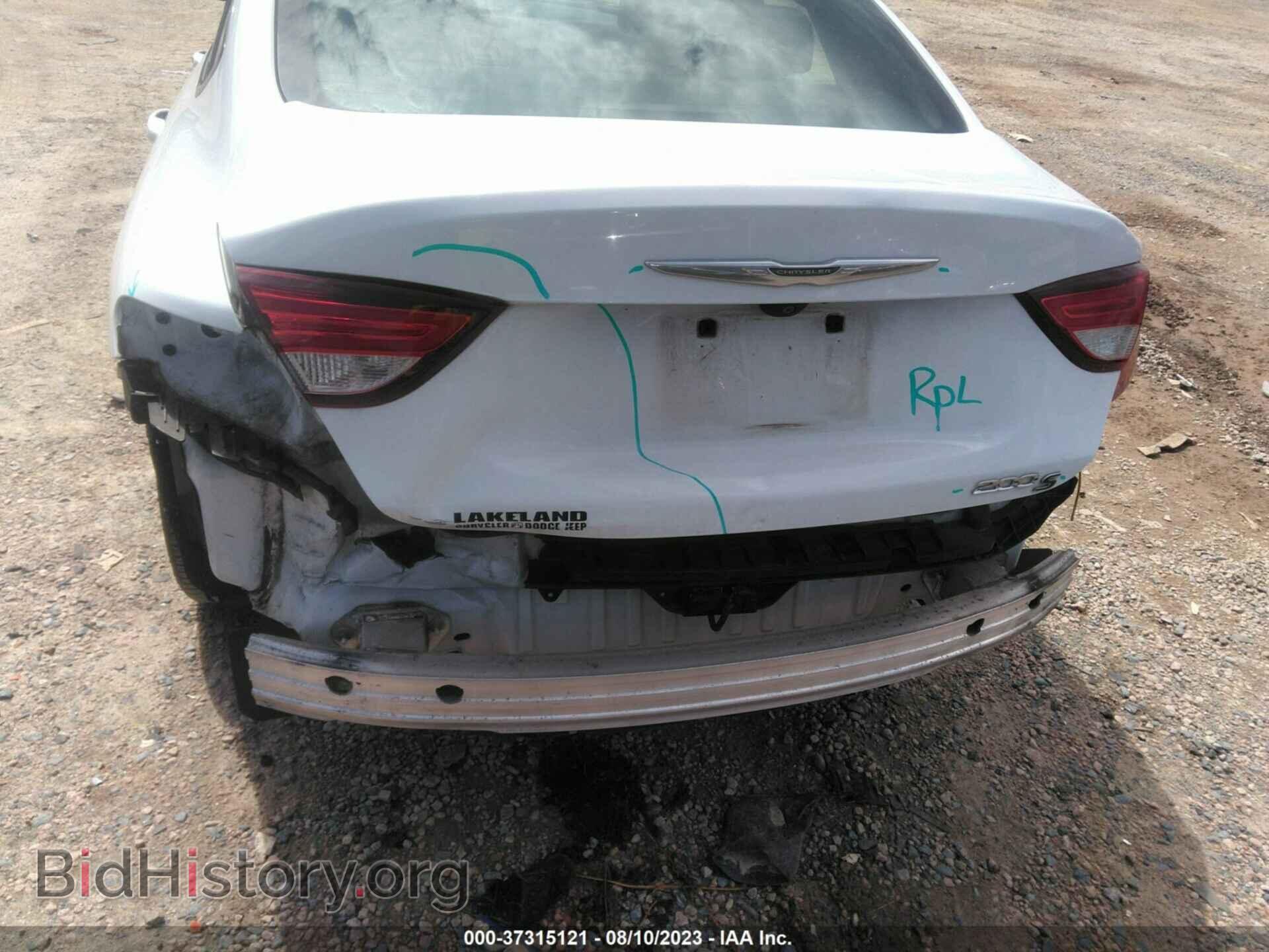 2015 CHRYSLER 200 - VIN: 1C3CCCBB9FN562774 - Фото 6