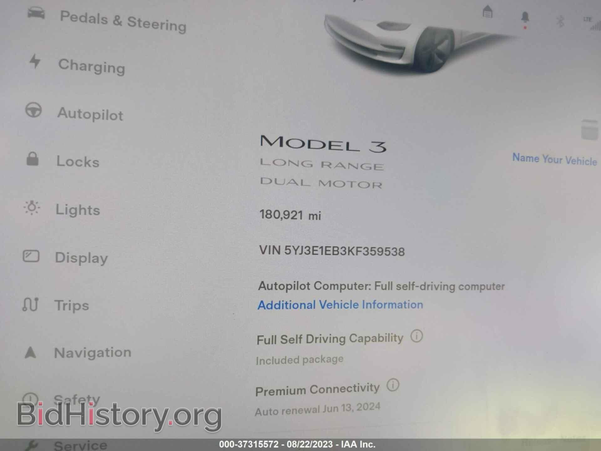 2019 TESLA MODEL 3 - VIN: 5YJ3E1EB3KF359538 - Photo 7