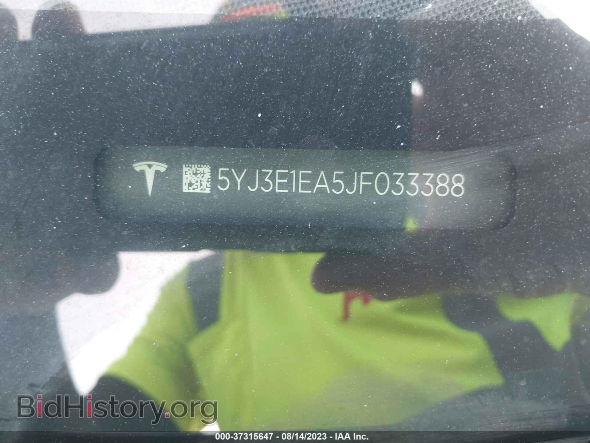 2018 TESLA MODEL 3 - VIN: 5YJ3E1EA5JF033388 - Фото 9