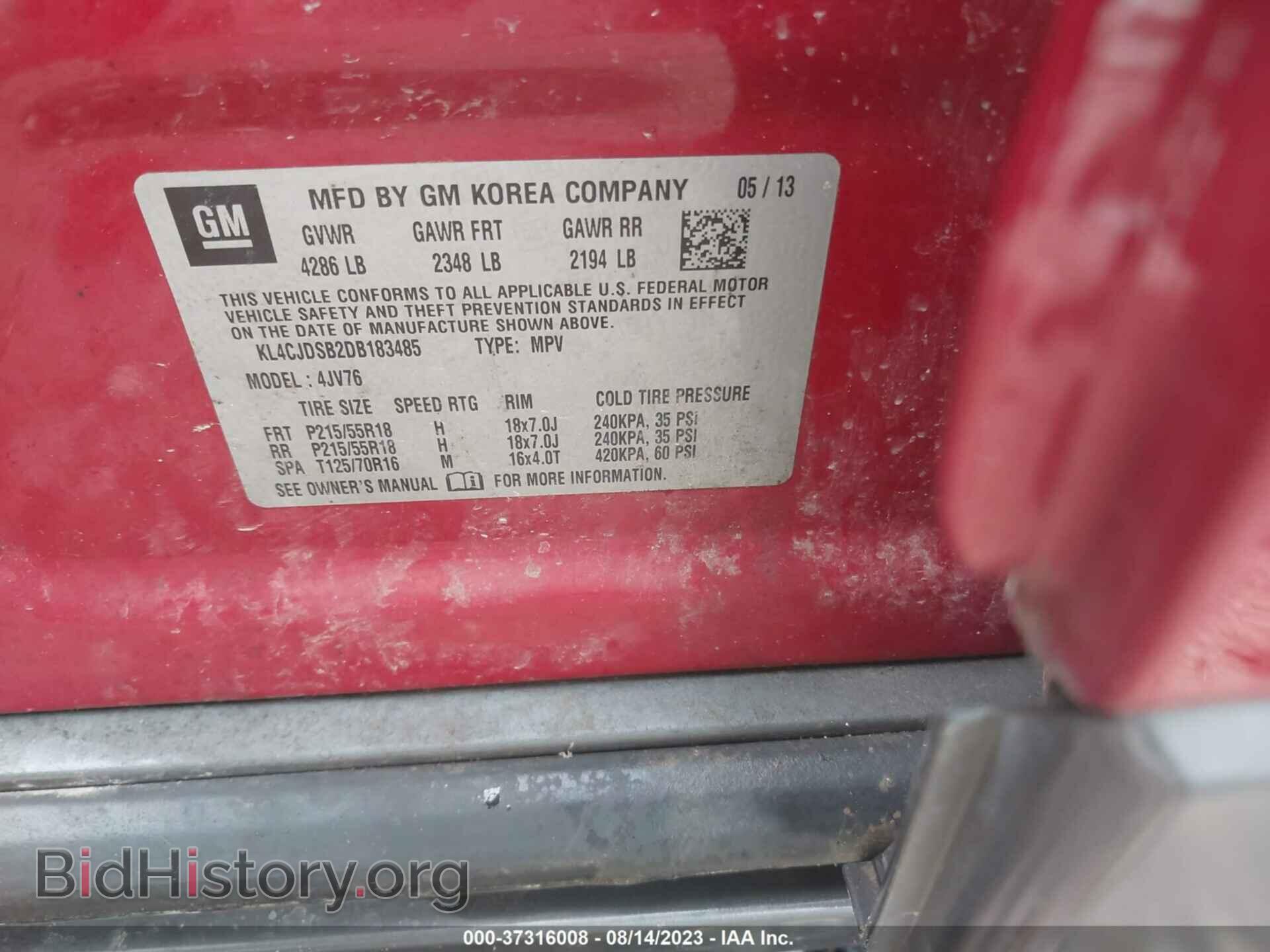 2013 BUICK ENCORE - VIN: KL4CJDSB2DB183485 - Photo 9