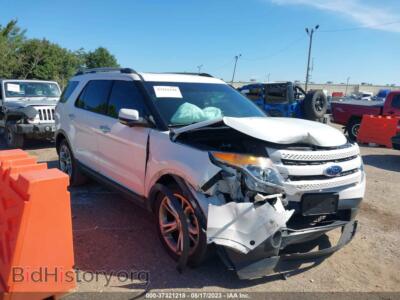 2012 Ford EXPLORER Limited, белый — VIN 1FMHK7F83CGA98774, IAAI