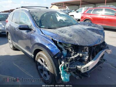 2019 Honda CR-V EX, синий — VIN 7FARW1H58KE035129, IAAI