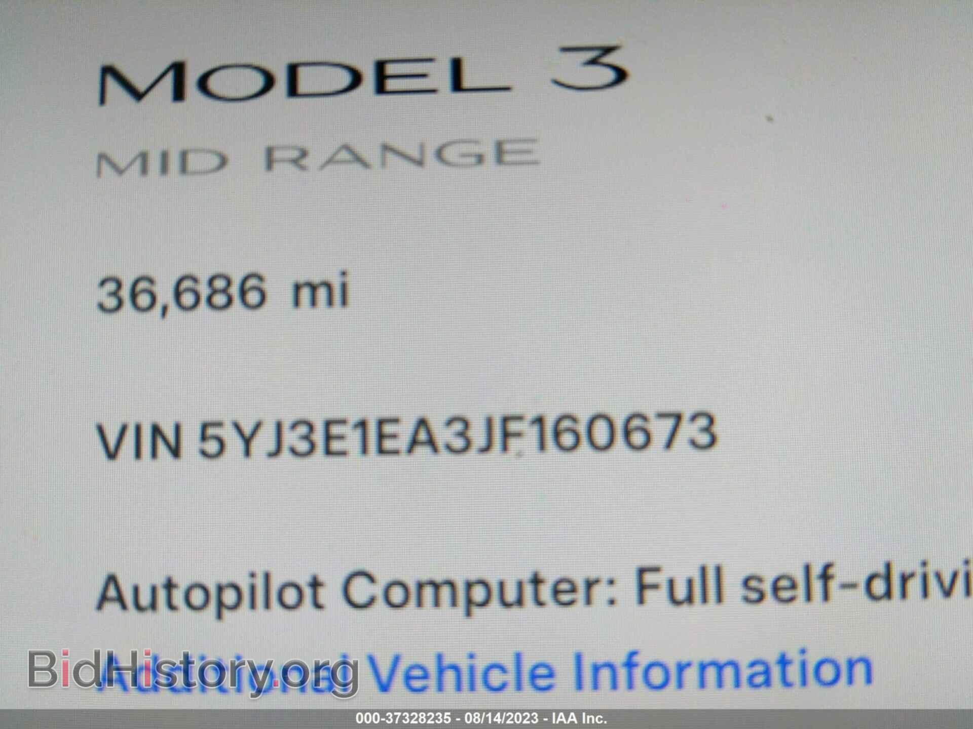 2018 TESLA MODEL 3 - VIN: 5YJ3E1EA3JF160673 - Photo 9