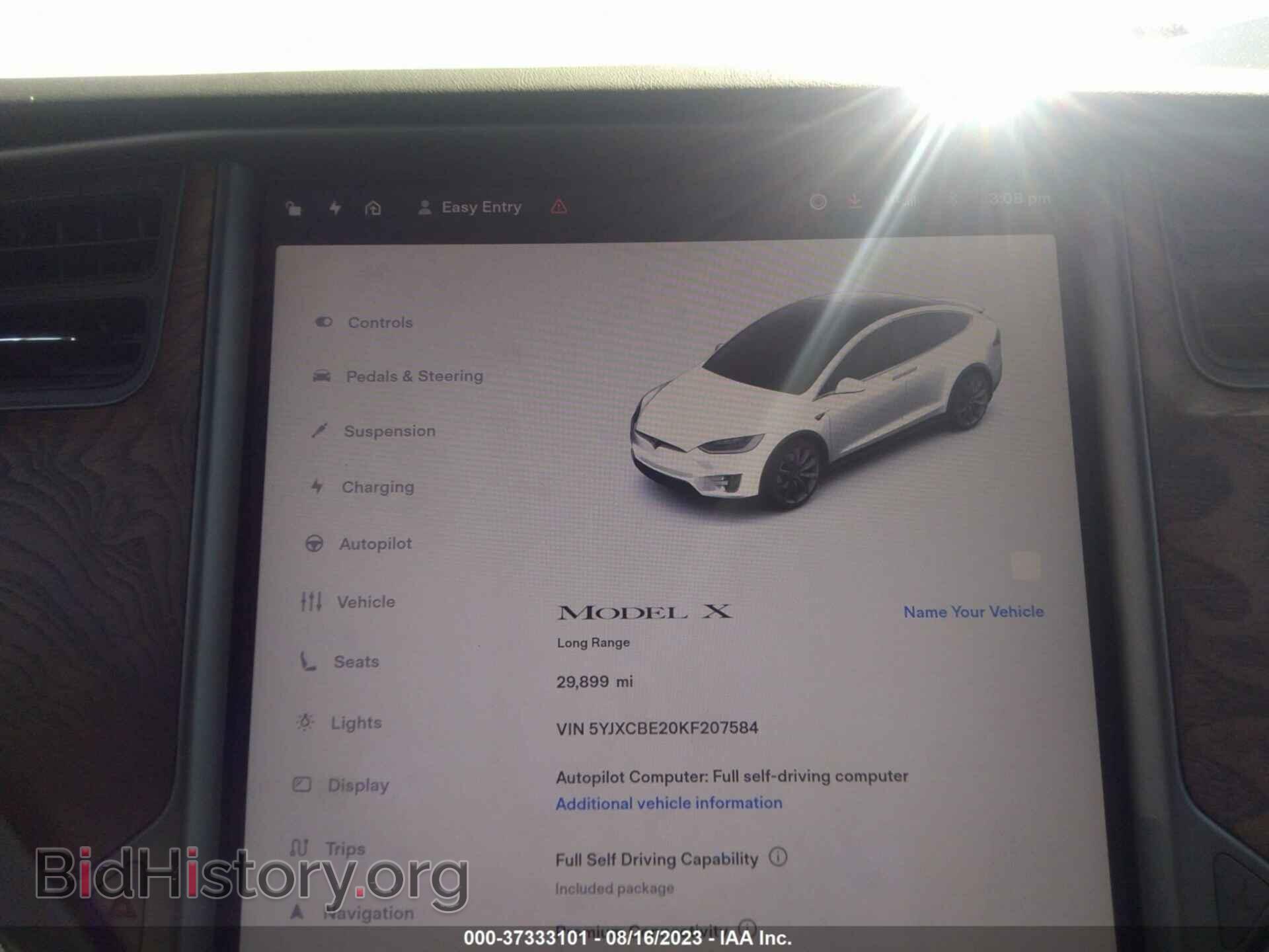 2019 TESLA MODEL X - VIN: 5YJXCBE20KF207584 - Фото 10