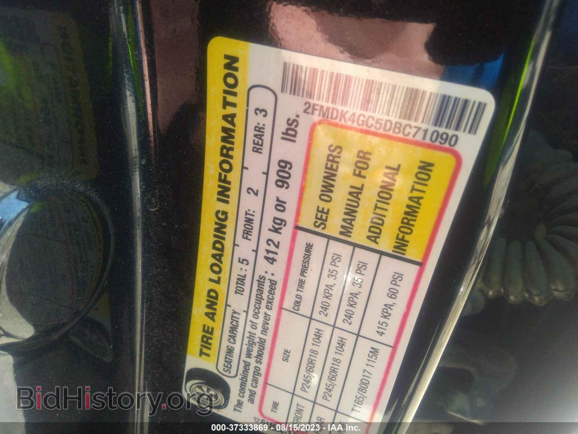 2013 FORD EDGE - VIN: 2FMDK4GC5DBC71090 - Photo 9
