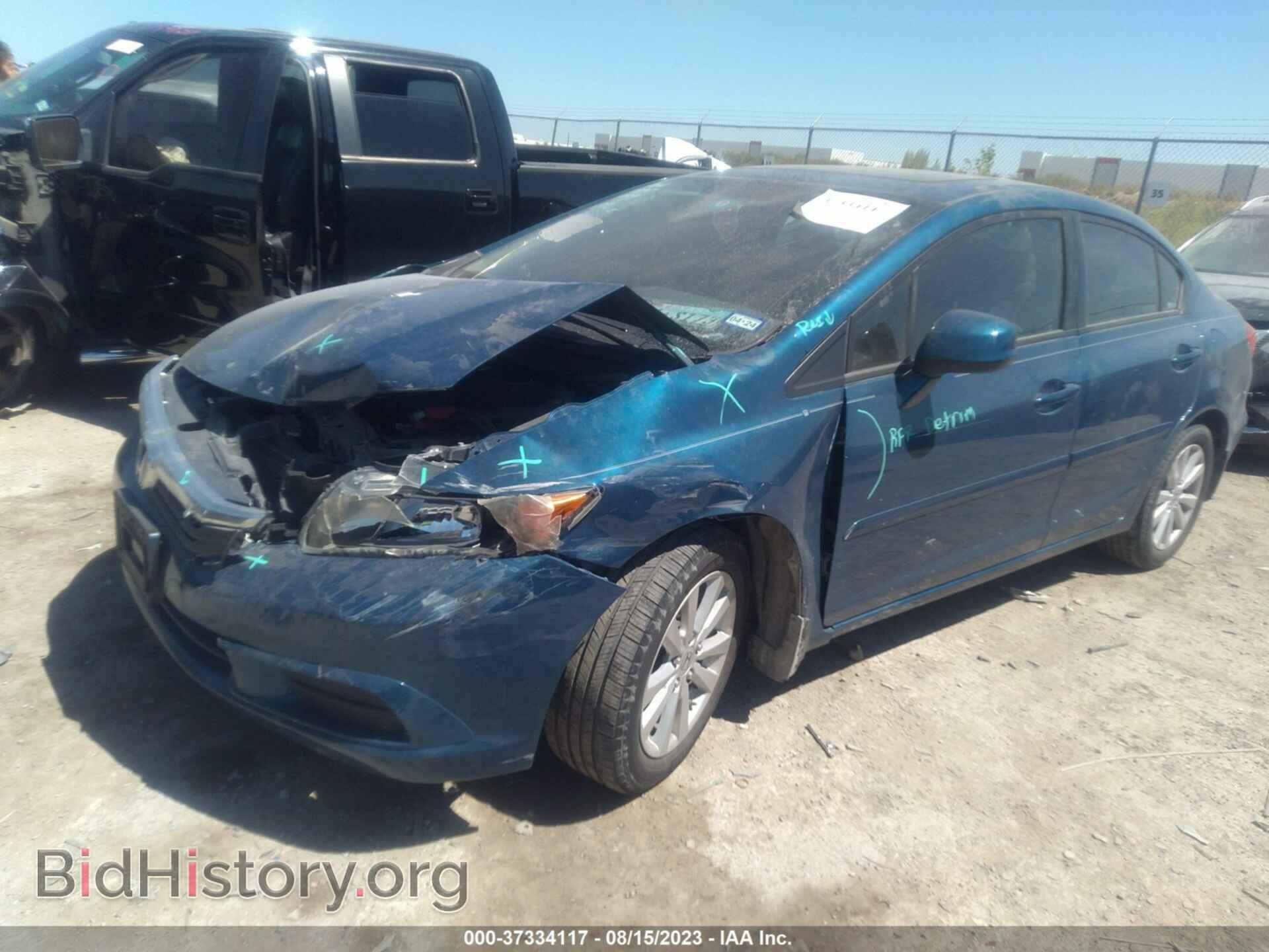 2012 HONDA CIVIC SDN - VIN: 2HGFB2F82CH540142 - Фото 2
