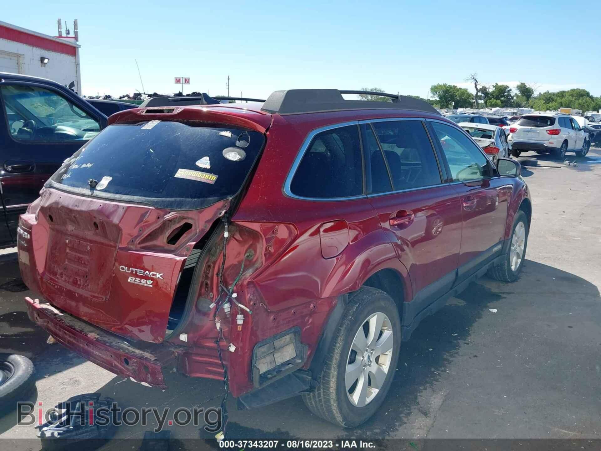 2012 SUBARU OUTBACK - VIN: 4S4BRBKC5C3265187 - Фото 4