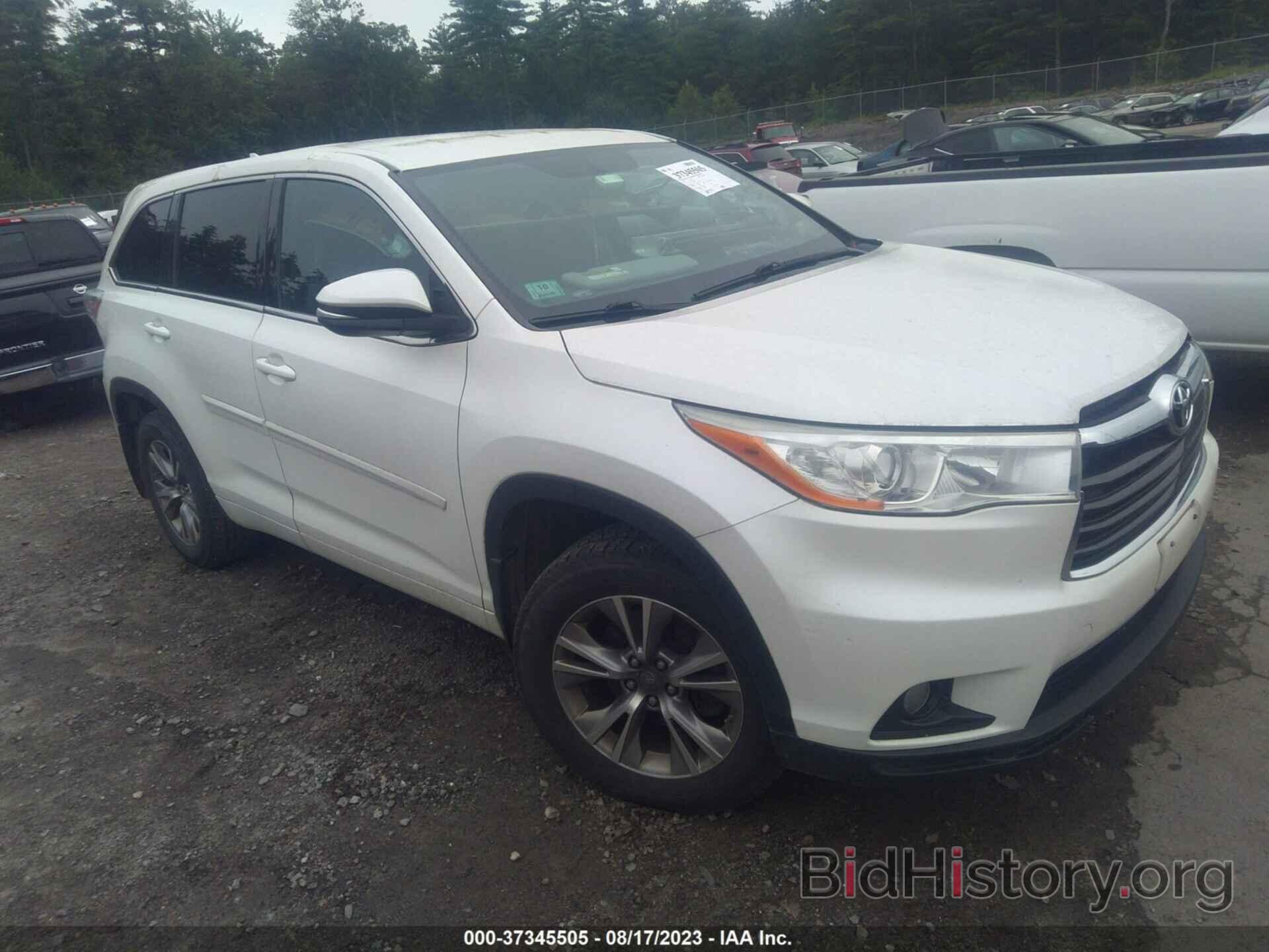 Photo 5TDBKRFH1ES063200 - TOYOTA HIGHLANDER 2014