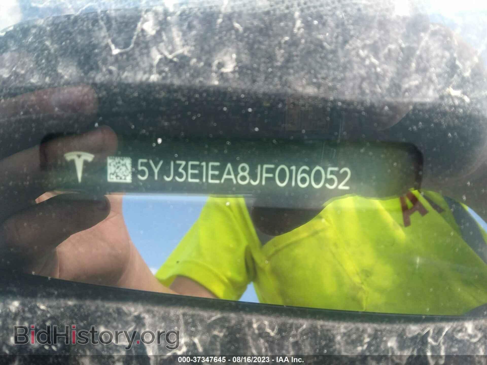 2018 TESLA MODEL 3 - VIN: 5YJ3E1EA8JF016052 - Фото 9