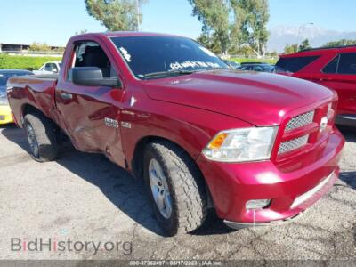 2012 RAM 1500 ST, red — VIN 3C6JD6AT8CG263526, IAAI