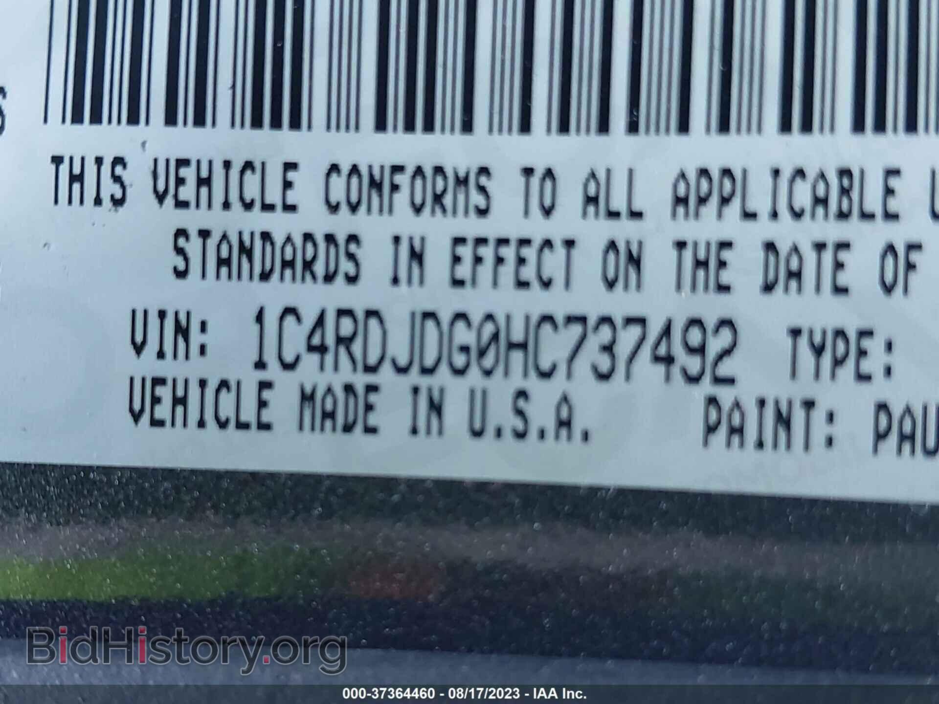 2017 DODGE DURANGO - VIN: 1C4RDJDG0HC737492 - Photo 9