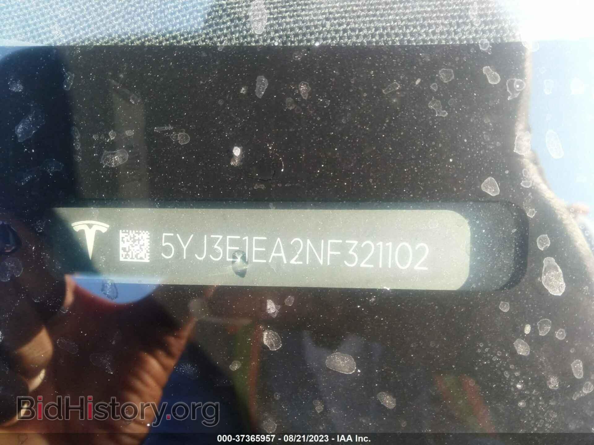 2022 TESLA MODEL 3 - VIN: 5YJ3E1EA2NF321102 - Фото 9