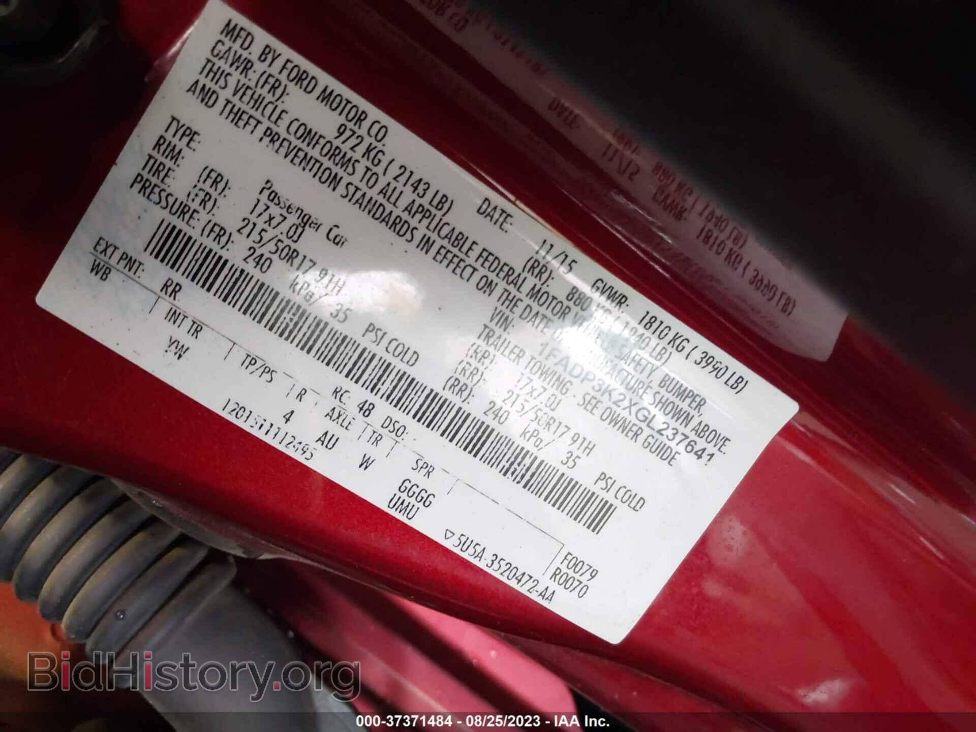 2016 FORD FOCUS - VIN: 1FADP3K2XGL237641 - Фото 9