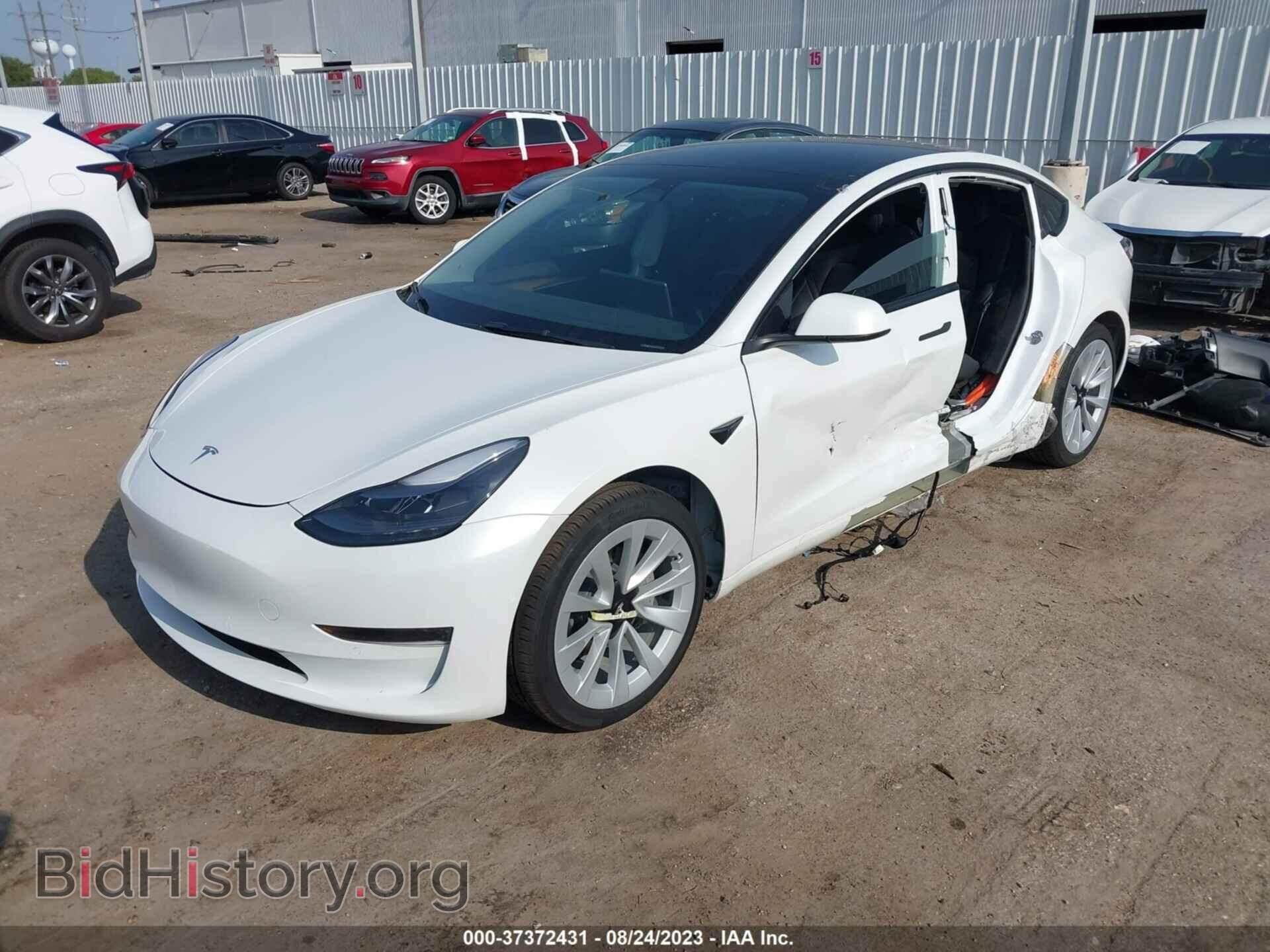 2022 TESLA MODEL 3 - VIN: 5YJ3E1EA8NF349678 - Фото 2