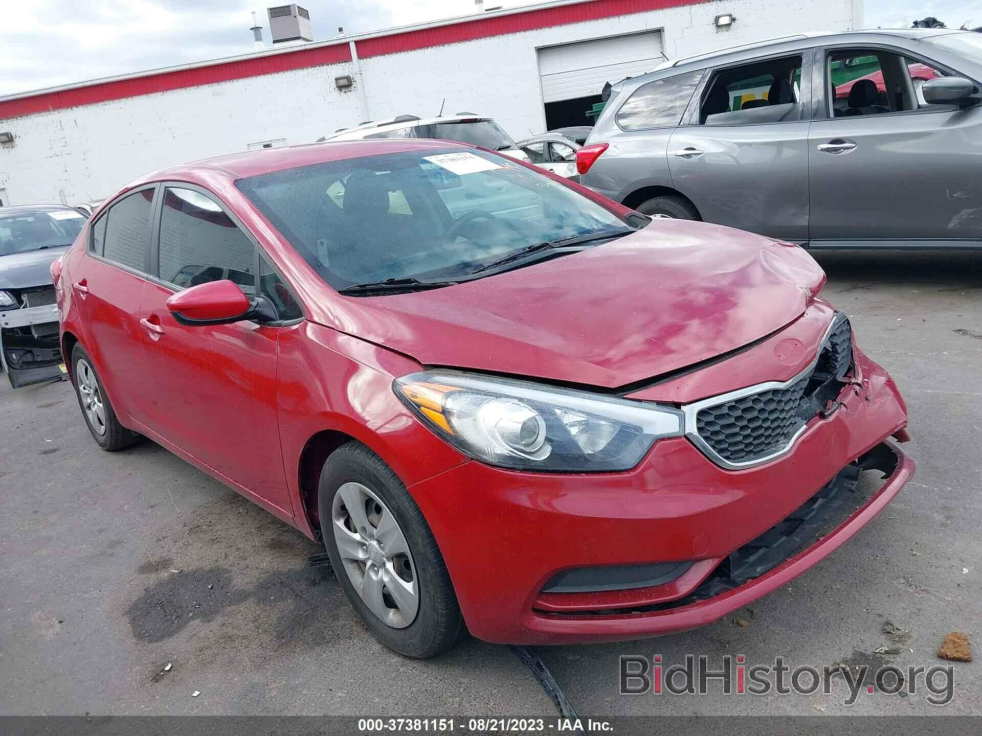 Photo KNAFK4A6XG5559614 - KIA FORTE 2016