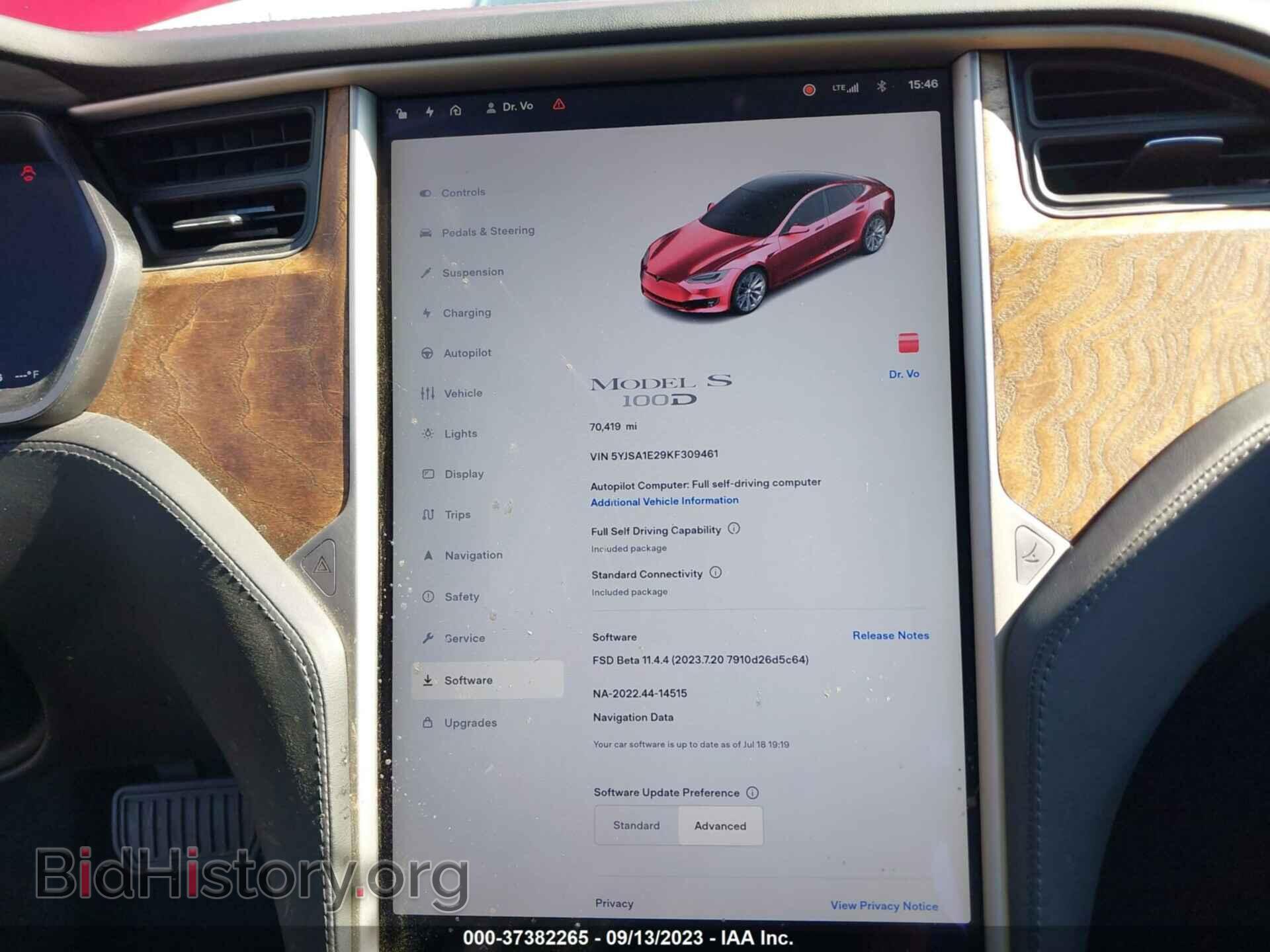 2019 TESLA MODEL S - VIN: 5YJSA1E29KF309461 - Фото 17