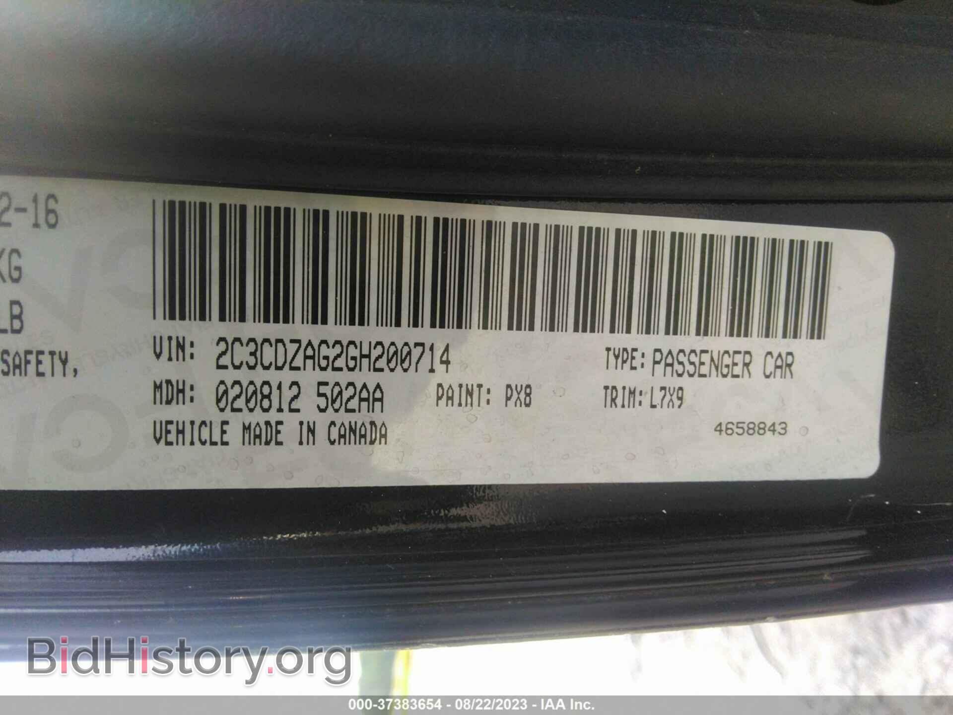 2016 DODGE CHALLENGER - VIN: 2C3CDZAG2GH200714 - Photo 9