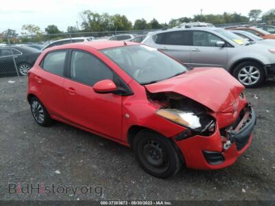 2012 Mazda MAZDA2 Sport, red — VIN JM1DE1KY7C0136092, IAAI